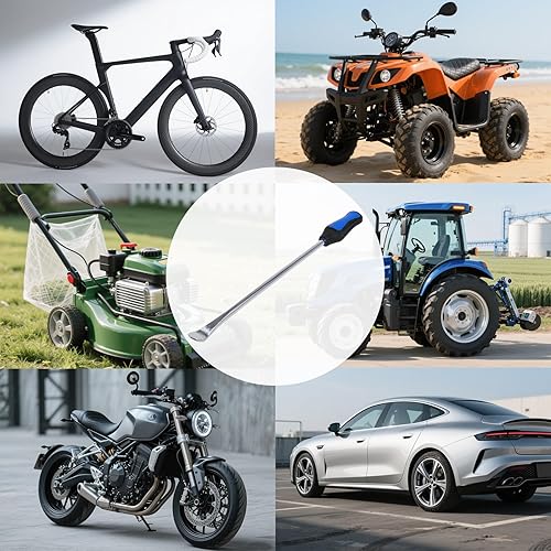 Miniatura 7 de Y.A. LOTUS Cucharas de neumáticos de 14.5 pulgadas, kit de cambio de neumáticos de acero para motocicleta, motocross, tractor, bicicleta y más,