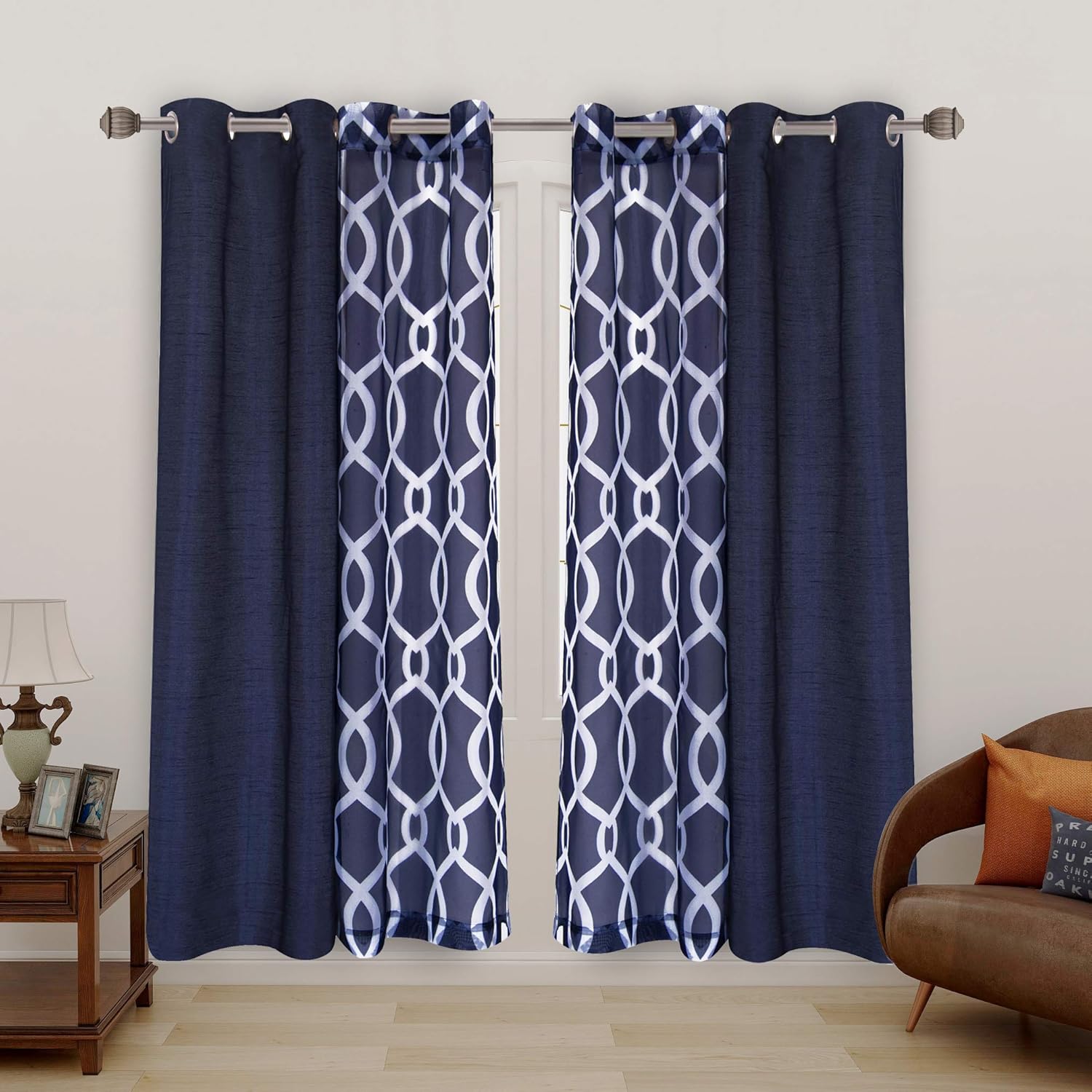 LORDTEX Mix and Match Curtain 2 Pieces Moroccan Print