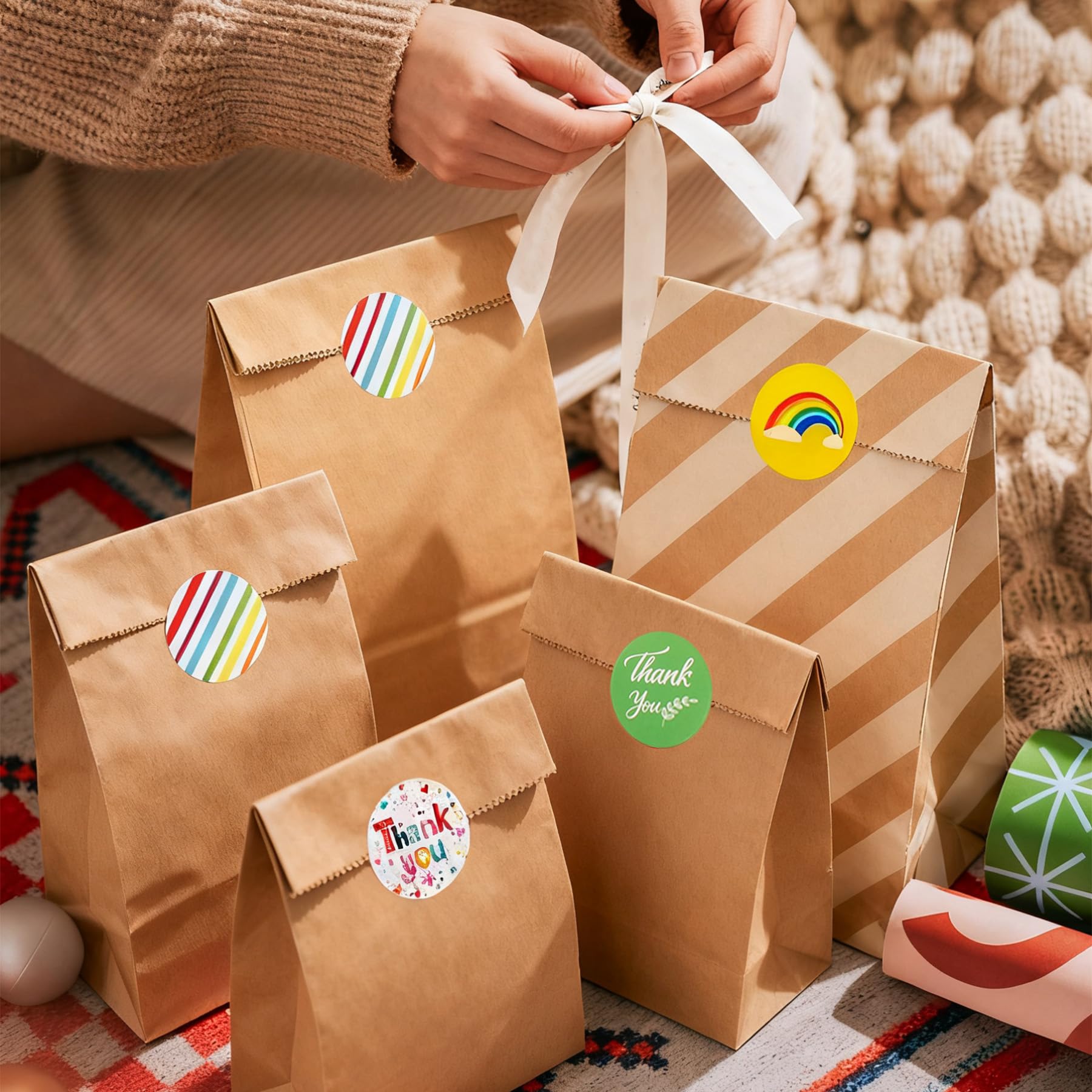 30 pezzi Sacchetti di carta kraft, sacchetti per il pranzo