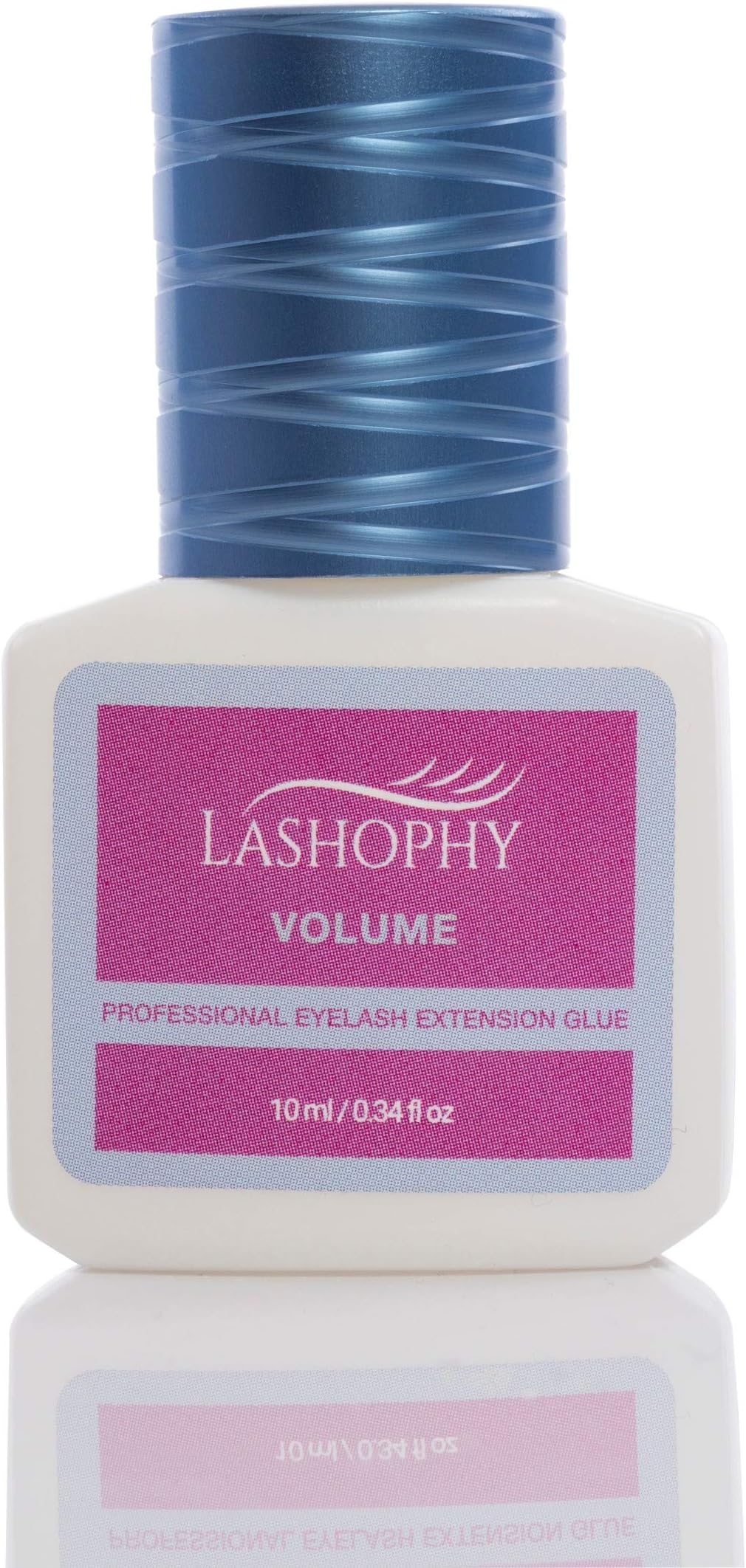 Lashophy Volume Professional Eyelash Extension Glue in Carbon Black (10 ml), Extra-Strong Bonding and 6-Week Retention of Semi-Permanent Eyelashes