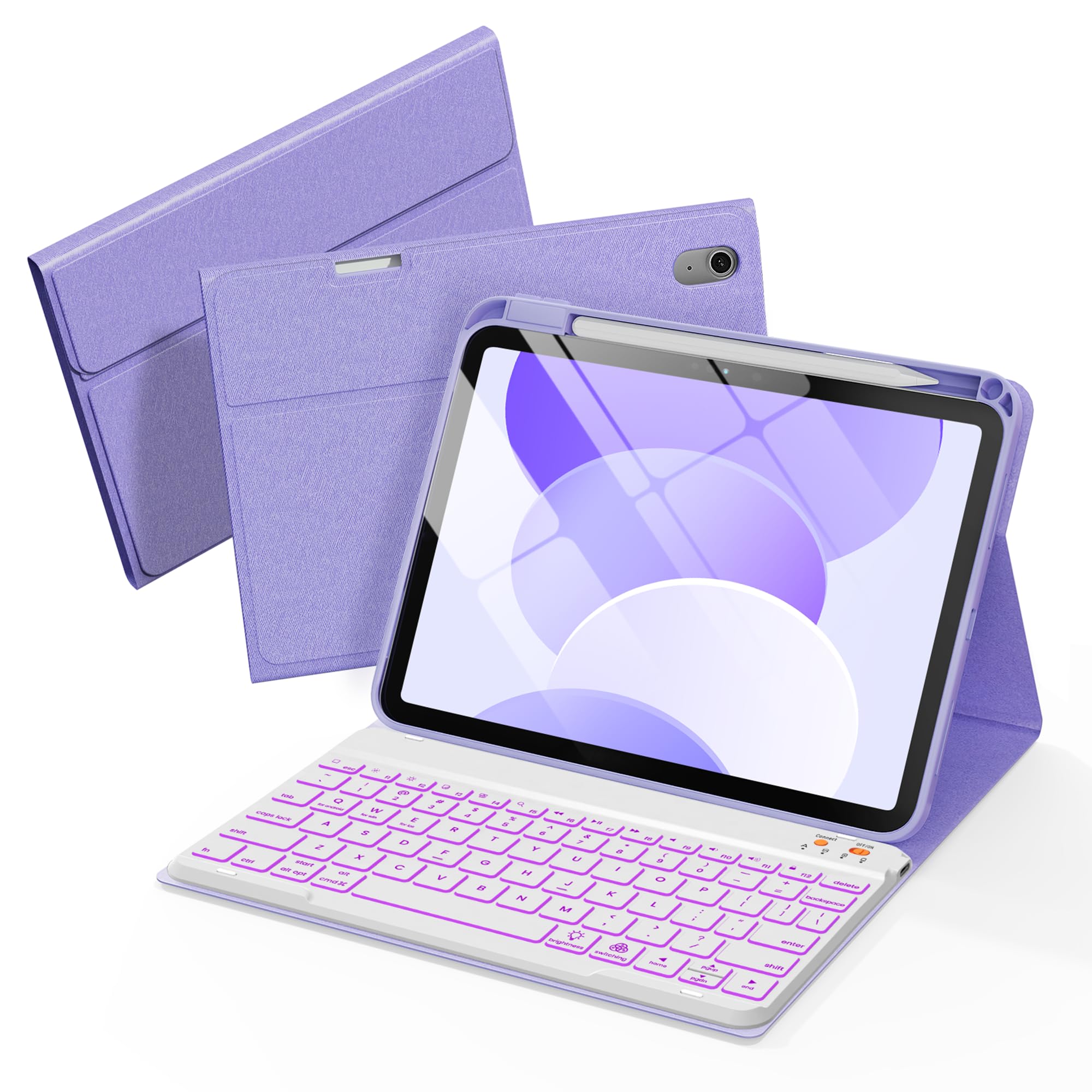 Amazon.com: Senyoson Folio Keyboard Case for iPad 10th Gen