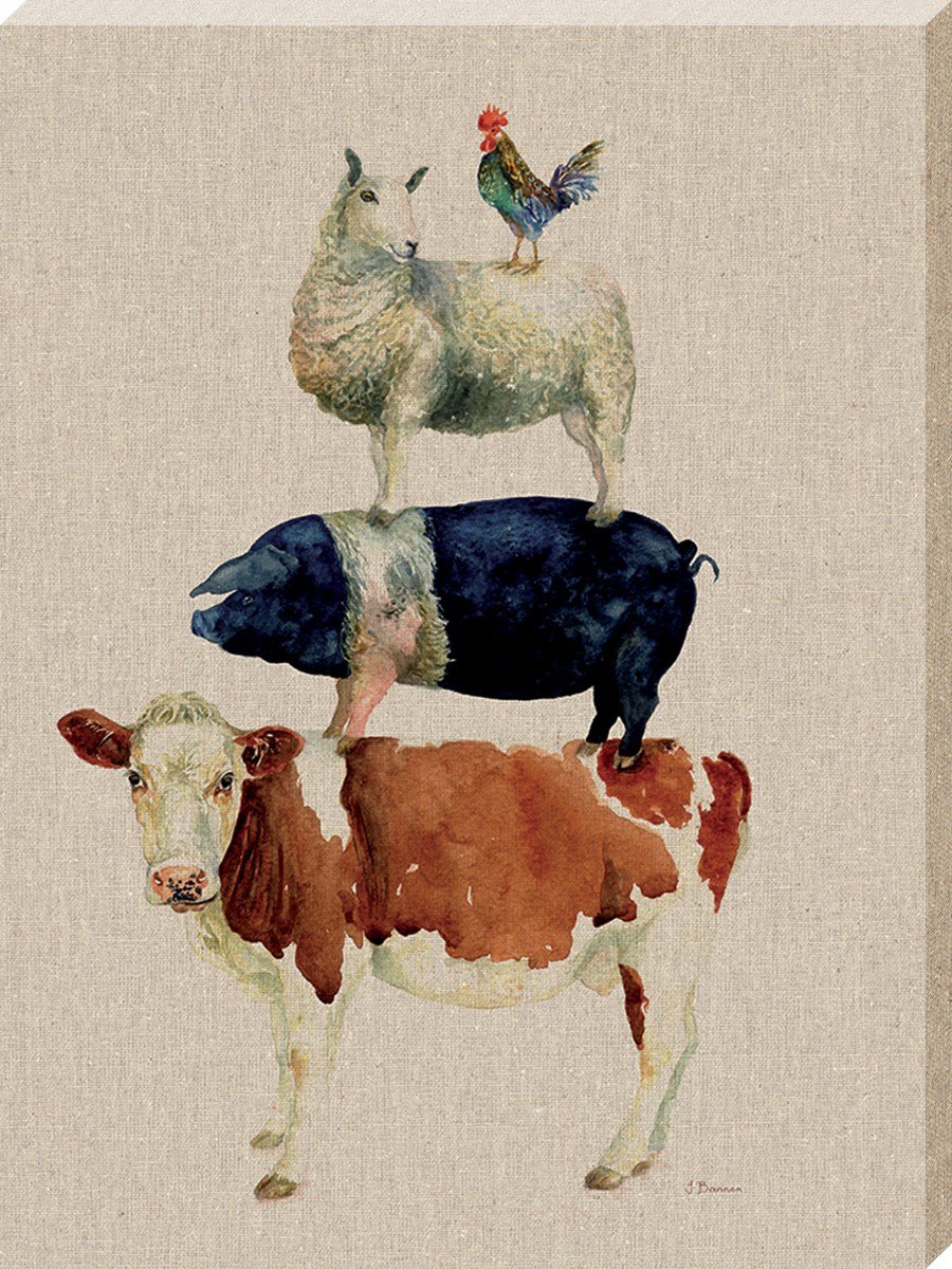 Jane Bannon (Farmyard Fun 30 x 40cm Canvas