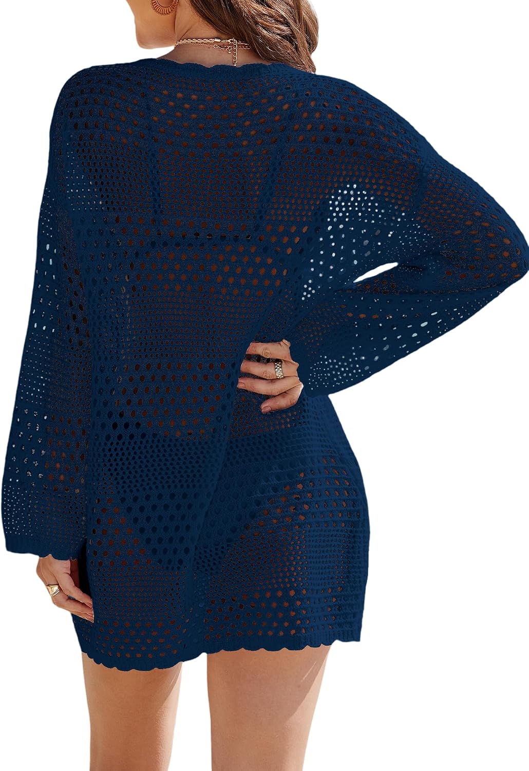 Buauty Womens Crochet Swimsuit Cover Up Swim Bikini Cover Ups Bathing Suits Swimwear 2026 Summer Beach Dress Vacation Outfit