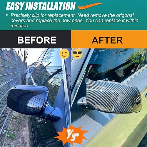 Miniatura 2 de Tapa de espejo lateral de fibra de carbono deportiva de repuesto para BMW Serie 5 E60 M5 545i 550i M6 E64 645Ci 630i 650i E63 Accesorios Accesorios