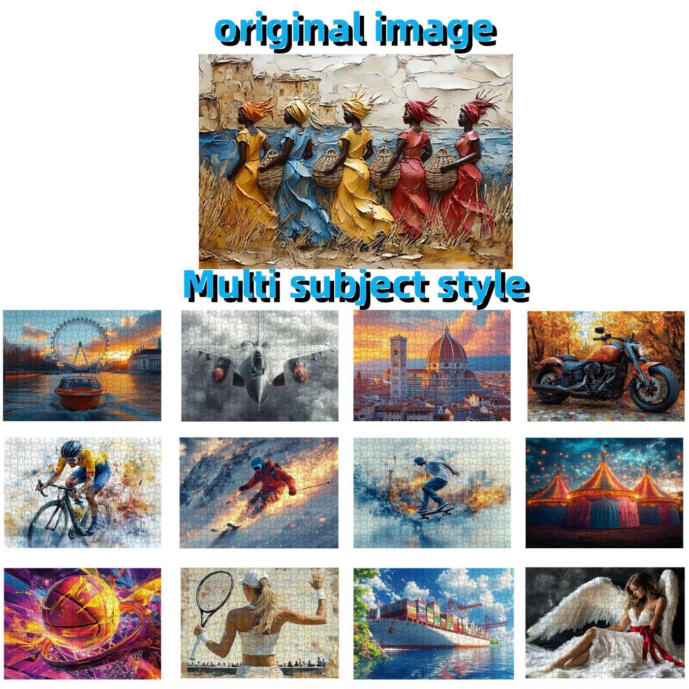 Puzzle 2000 elementów, dla dorosłych afrykańskich kobiet, drewniane puzzle dla dorosłych, abstrakcyjne, klasyczne puzzle, 2000 elementów dla całej rodziny, puzzle do dekoracji pokoju, prezenty dla