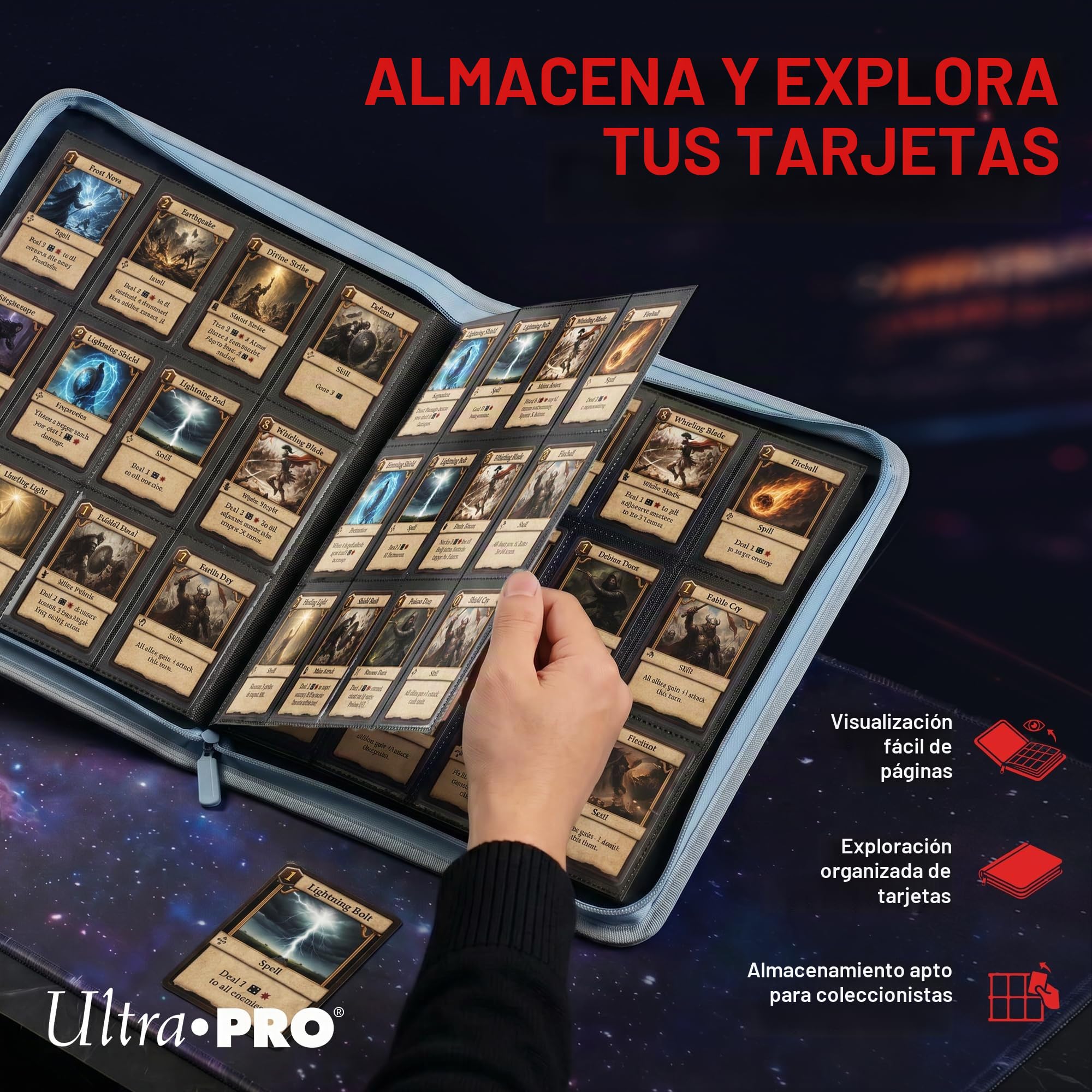 Ultra Pro Zippered PRO Binder 12-Pocket Pokemon Elite Series Lucario