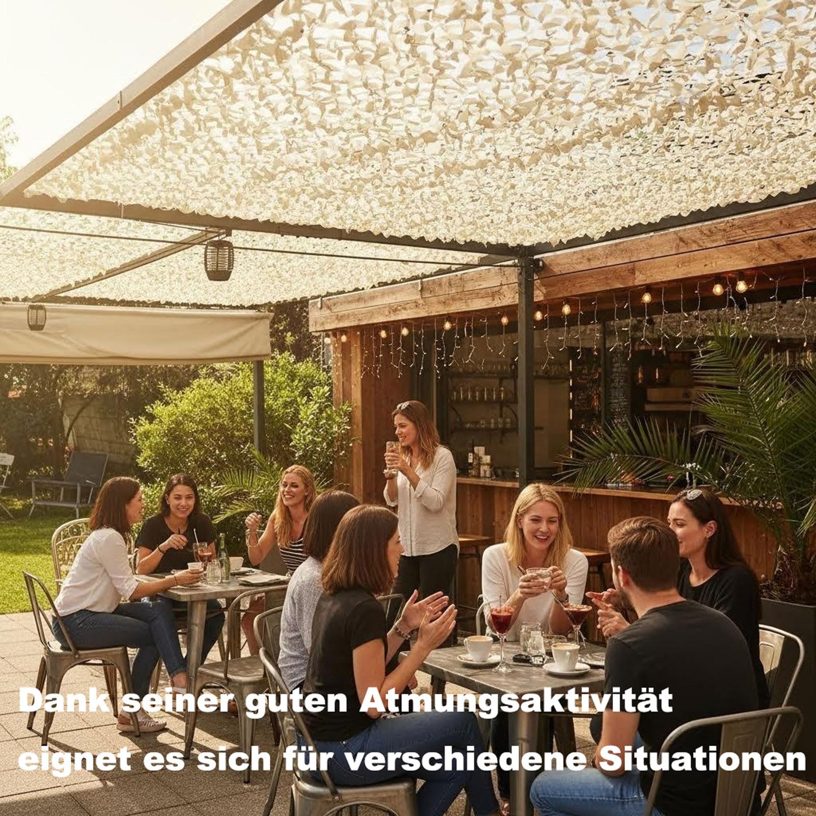 Tarnnetz beige 2x2m,2x3m, 2x4m, 3x3m, 3x4m, 3x5m, 4x4m,150D/210D Oxford-Gewebe,tarnnetz sonnenschutz camouflage netz für Militärdekoration,Jagd,Camping,Outdoor-Anti-Aging-Schatten-netzabdeckung