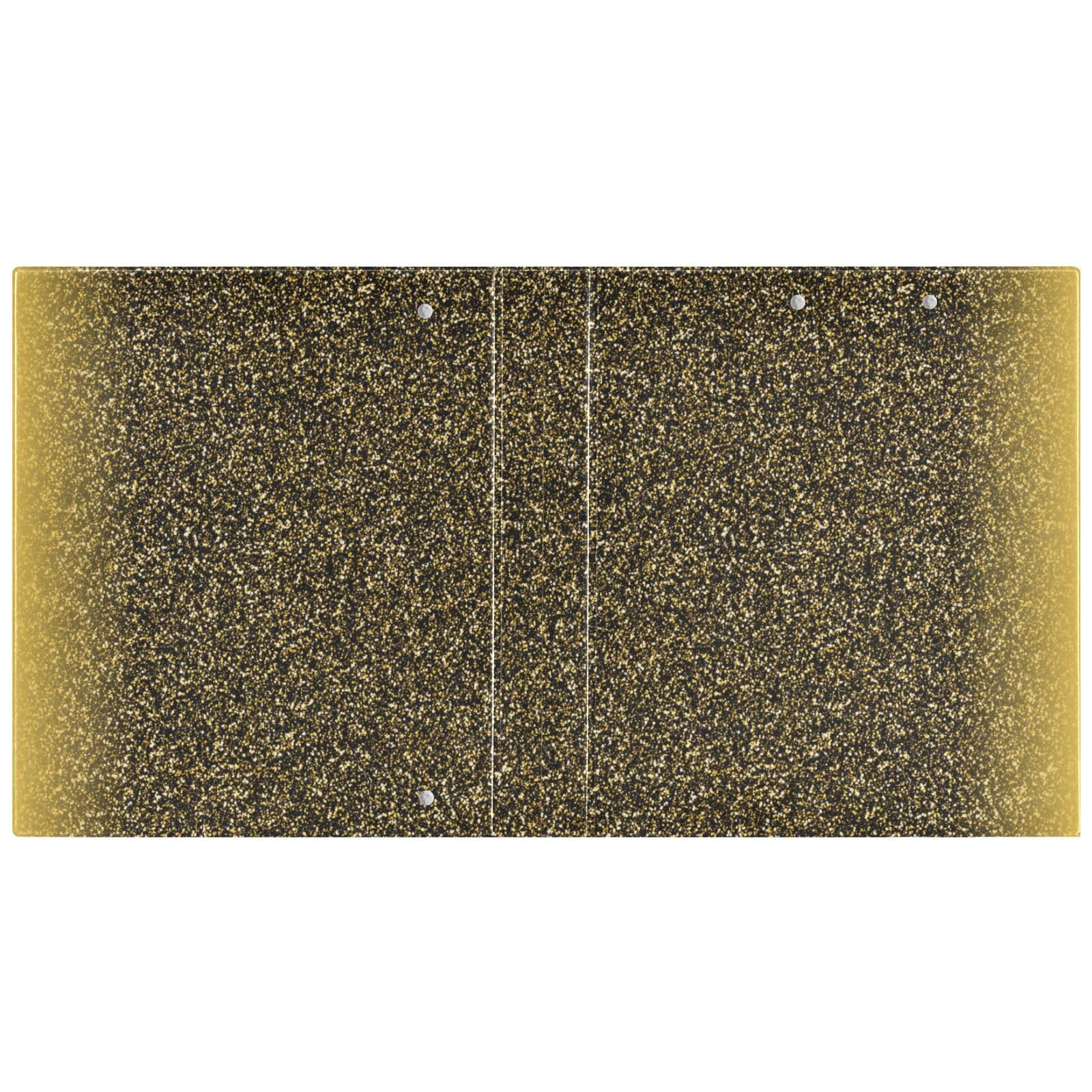 Raccoglitori da 3,8 cm con glitter oro scuro