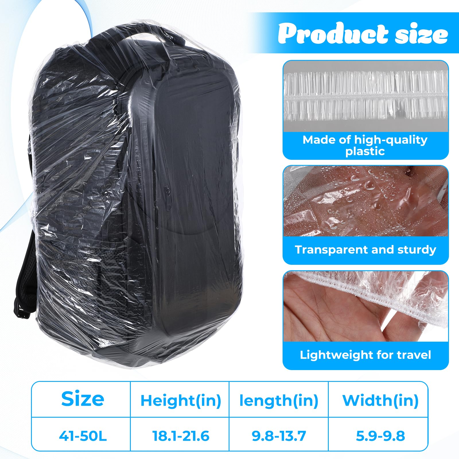 50 l rain cover for backpack Amazon.com : 10 PCS Portable Elastic Waterproof Backpack Covers, 41L-50L  Large Size Disposable Backpack Rain Cover Waterproof Outdoor Backpacks Pack  Covers Protector Rain Cover for Camping Hiking Cycling Emergency : Sports &