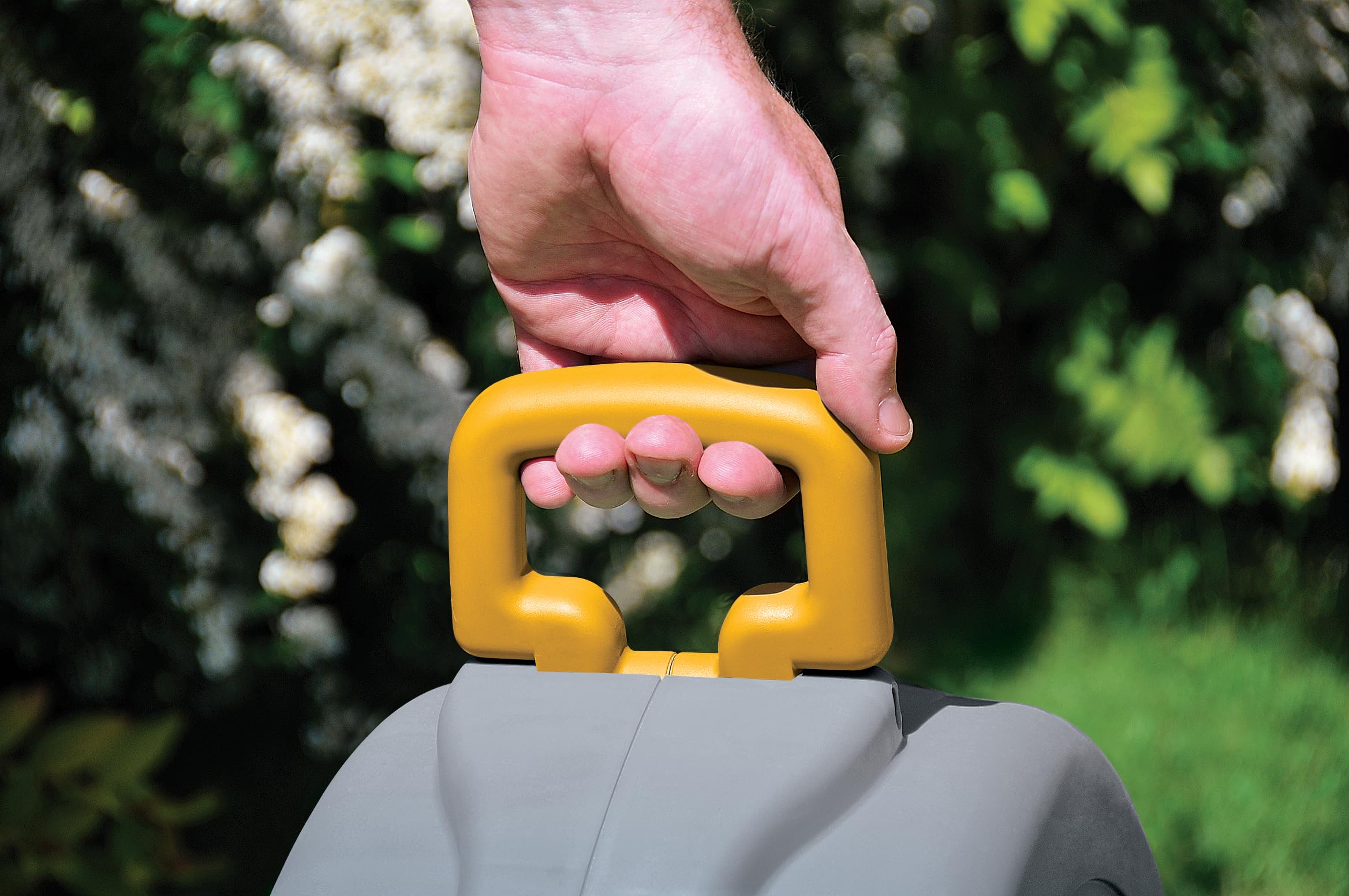 Hozelock Pro | Carrete rápido independiente | Inc: manguera de jardín de 30 m, juego de conectores, accesorios | ensamblado | rebobinado manual | capas automáticas | portátil | almacenamiento de