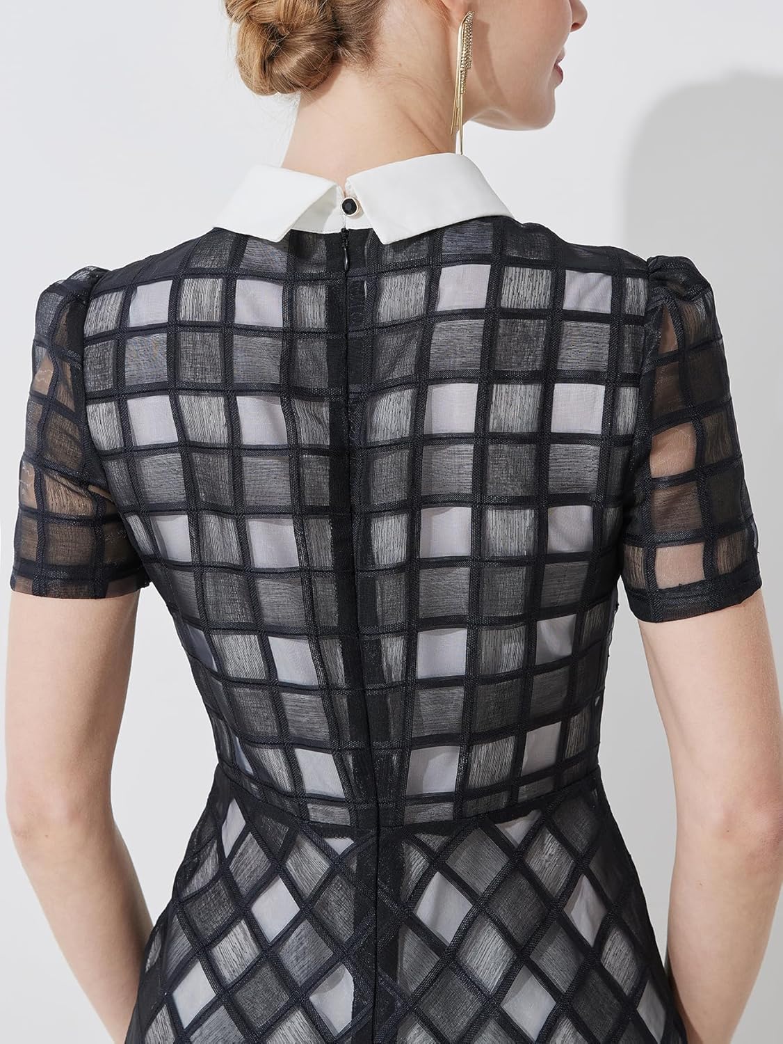 DEVCHATA New Women Plaid Dress Graceful Party Long Dress Fashion Vacation Casual Clothing Wedding Guest Dress Formal