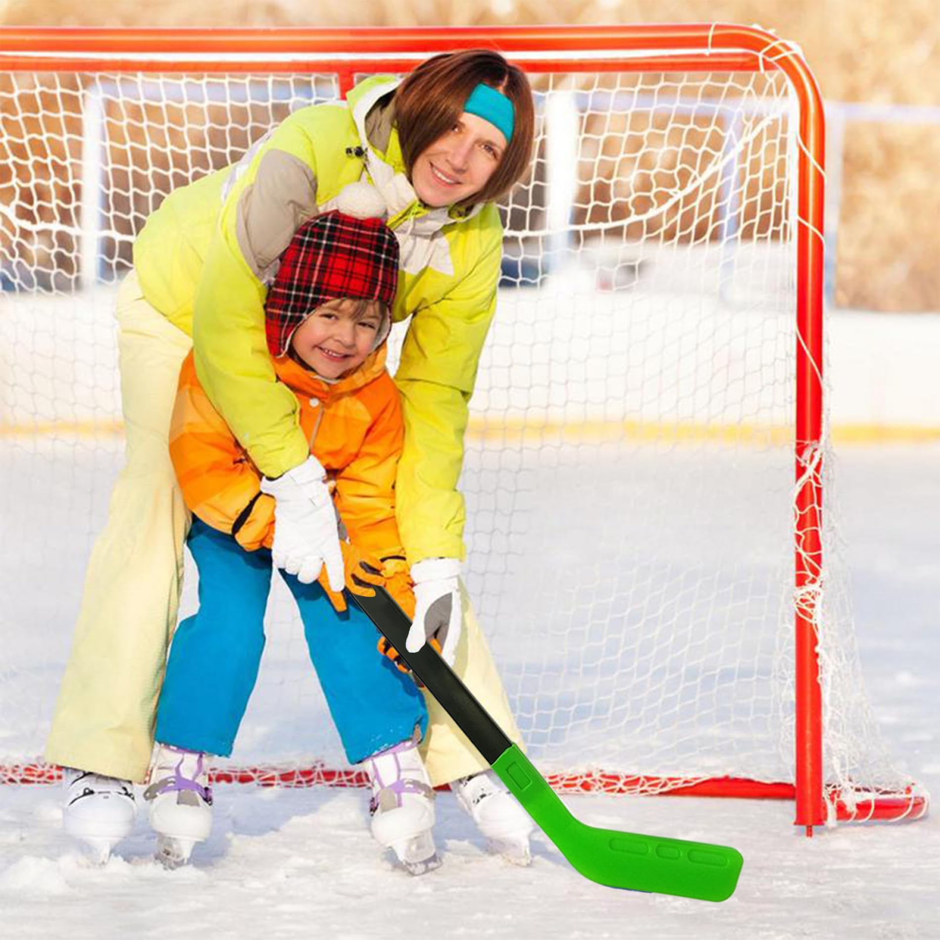 Kit de Hockey Enfants 72 cm Crosse avec 2 Balles Entraînement Ludique