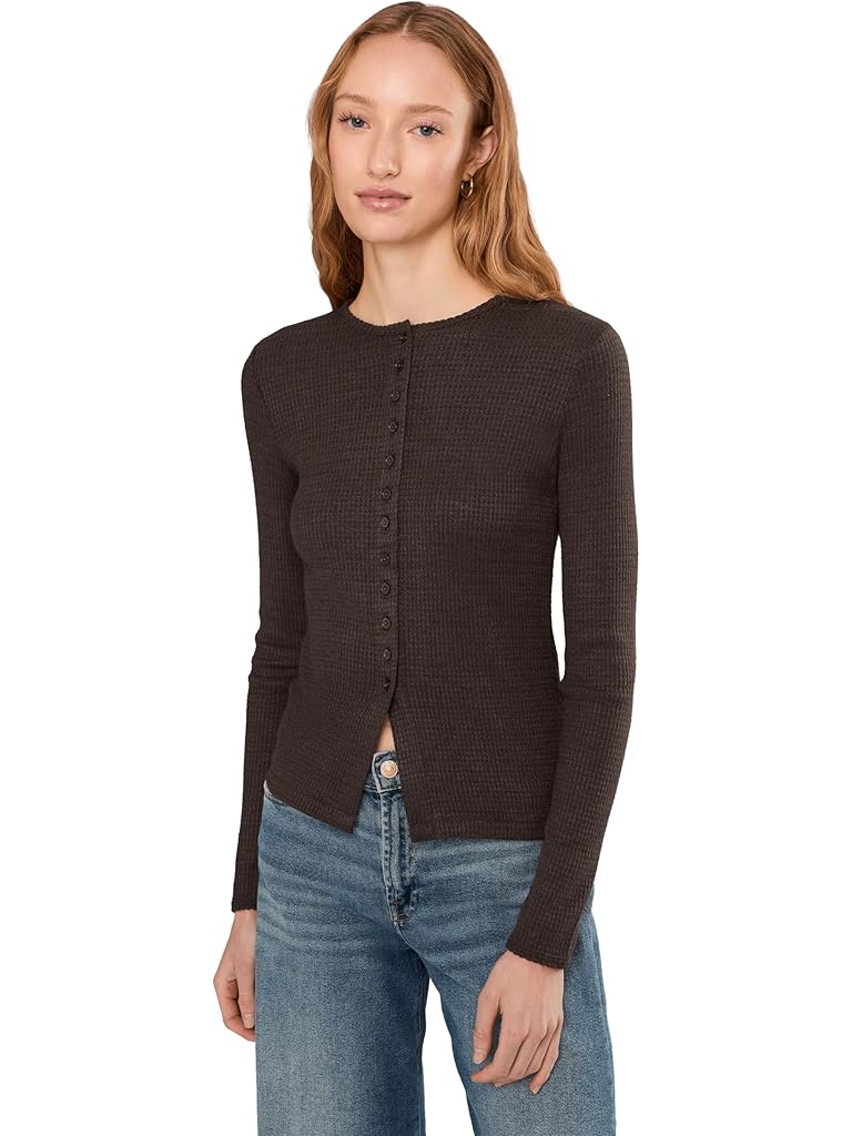 Brown Madewell Joan Crewneck Snitty Waffle