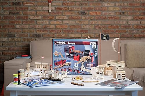 Miniatura 2 de The Cool Tool UNIMAT 1 Basic - Taller de madera 4 en 1 para niños a partir de 8 años - Herramientas para madera y cartón - Fabricado en Austria -