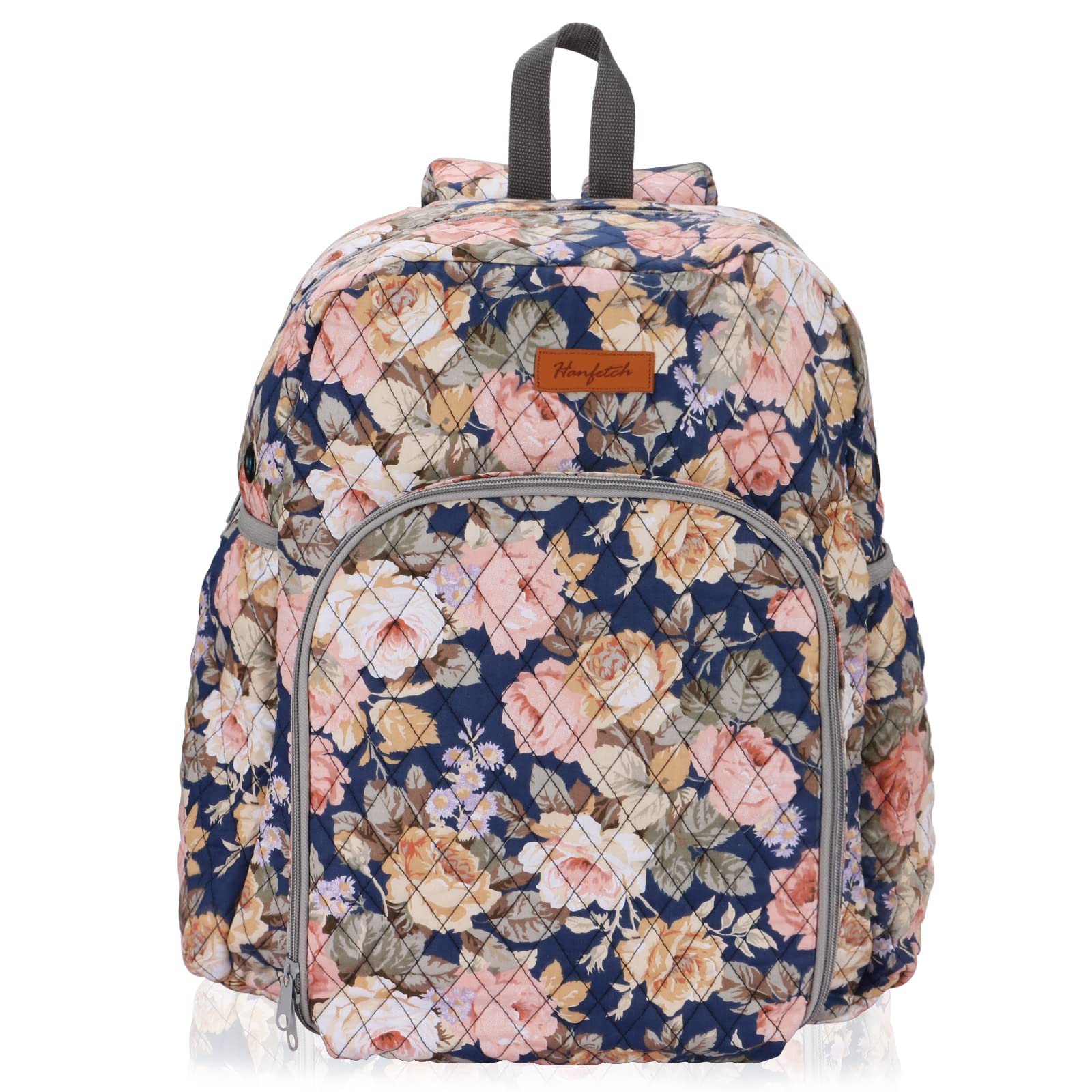 Hanfetch Yarn Storage Organizer Knitting Bag Backpack Large size with Grommets Portable Crochet Bag Yarn Keeper for Yarn Skeins， Crochet Hooks,