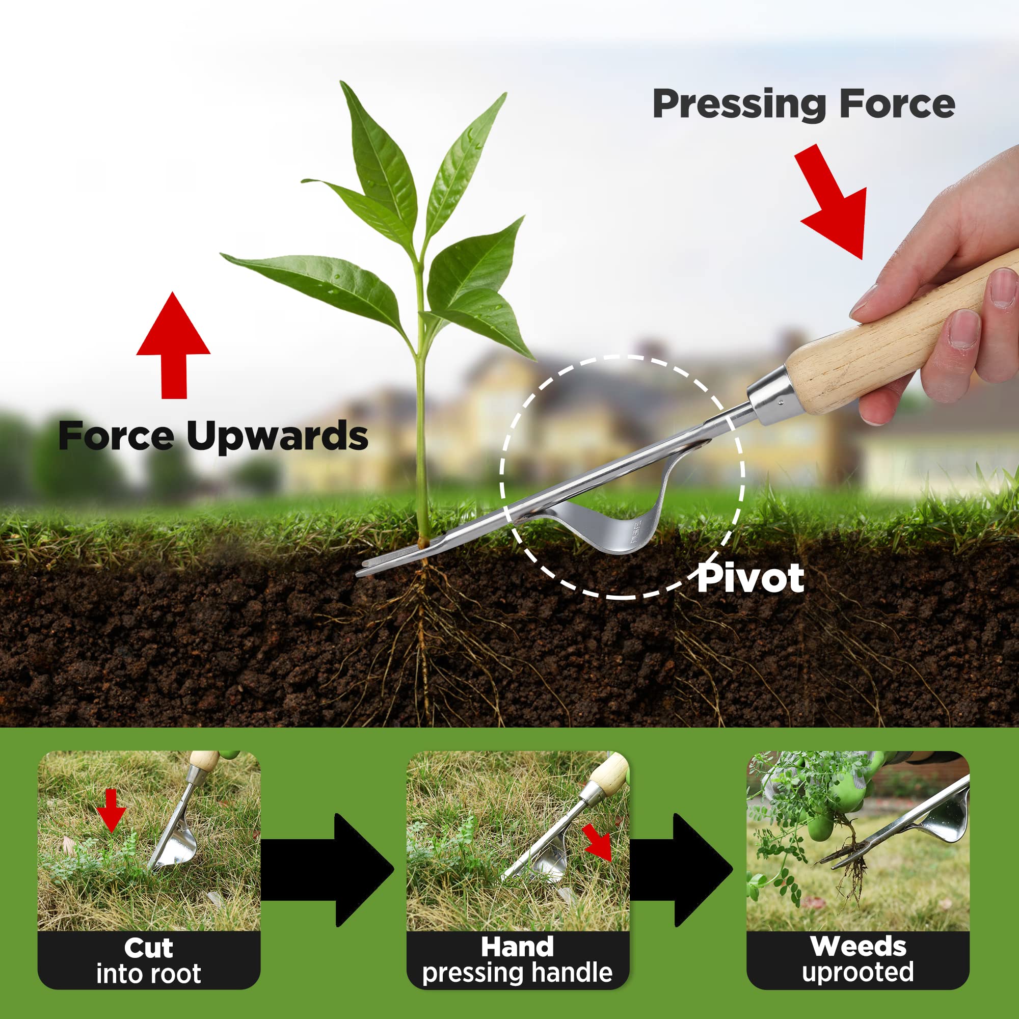 WORKPRO Weed Puller - Effortless Weed Removal -2