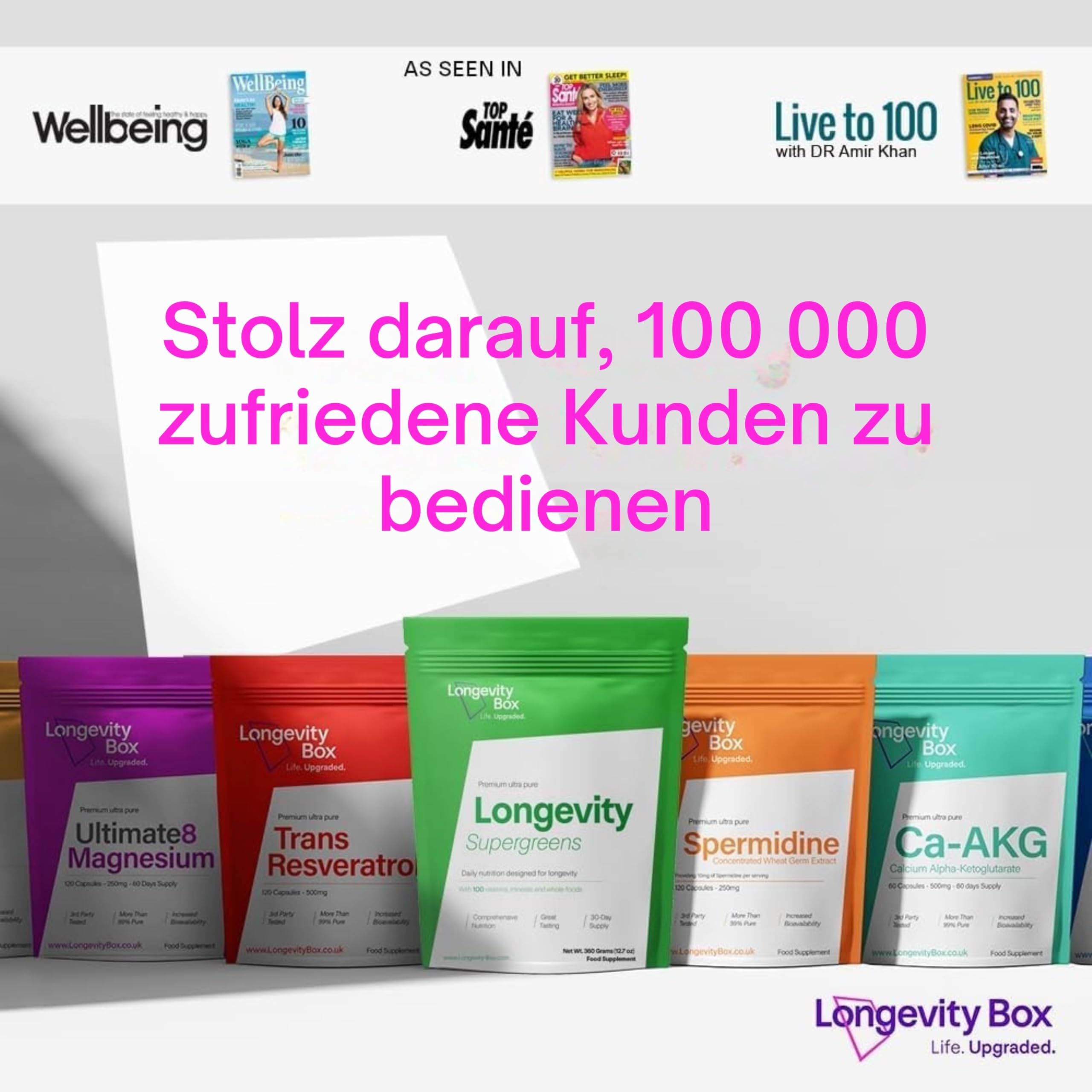 GlyNAC 1000 mg – 500 mg Glycin + 500 mg NAC – 120 vegane Kapseln für Glutathion, Energie & gesundes Altern