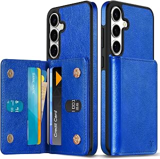 TUCCH Hülle für Galaxy S25 Plus 6.7", Magnetverschluss Klein Blau