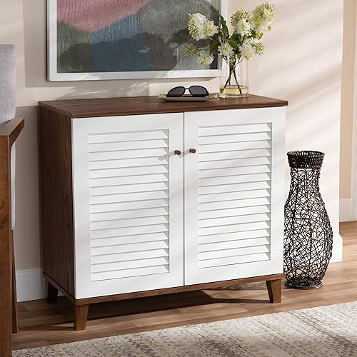 Miniatura 2 de Baxton Studio Zapateros, BlancoNogal