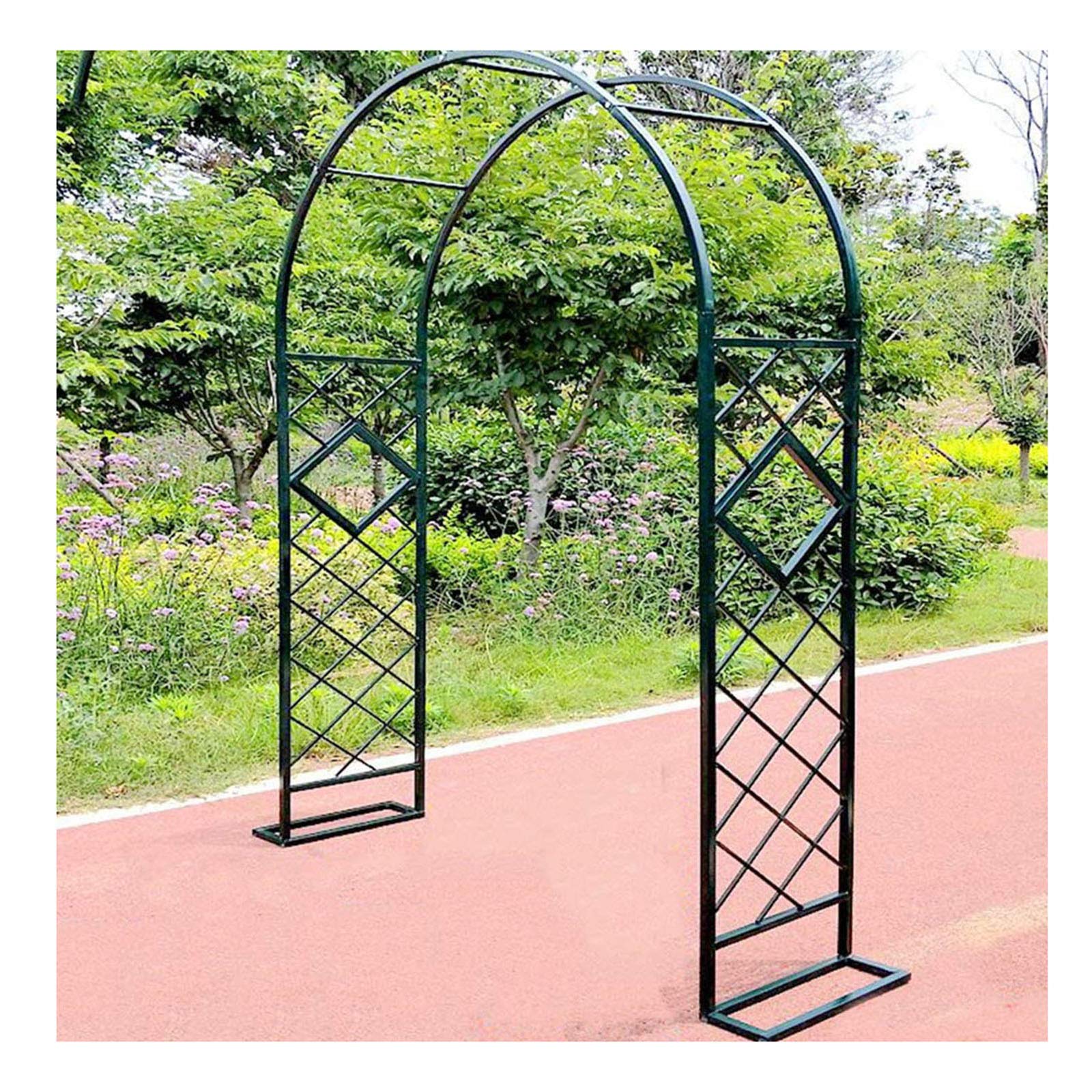 Arche de jardin treillis en métal pour roses et plantes grimpantes 1.4x2.3m