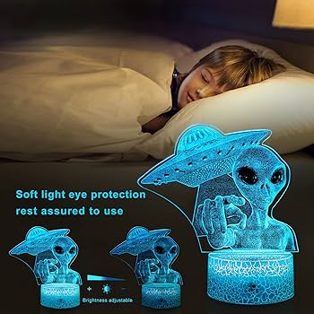 Amazon.co.jp: UFO エイリアン ナイトライト ランプ 16個のLED