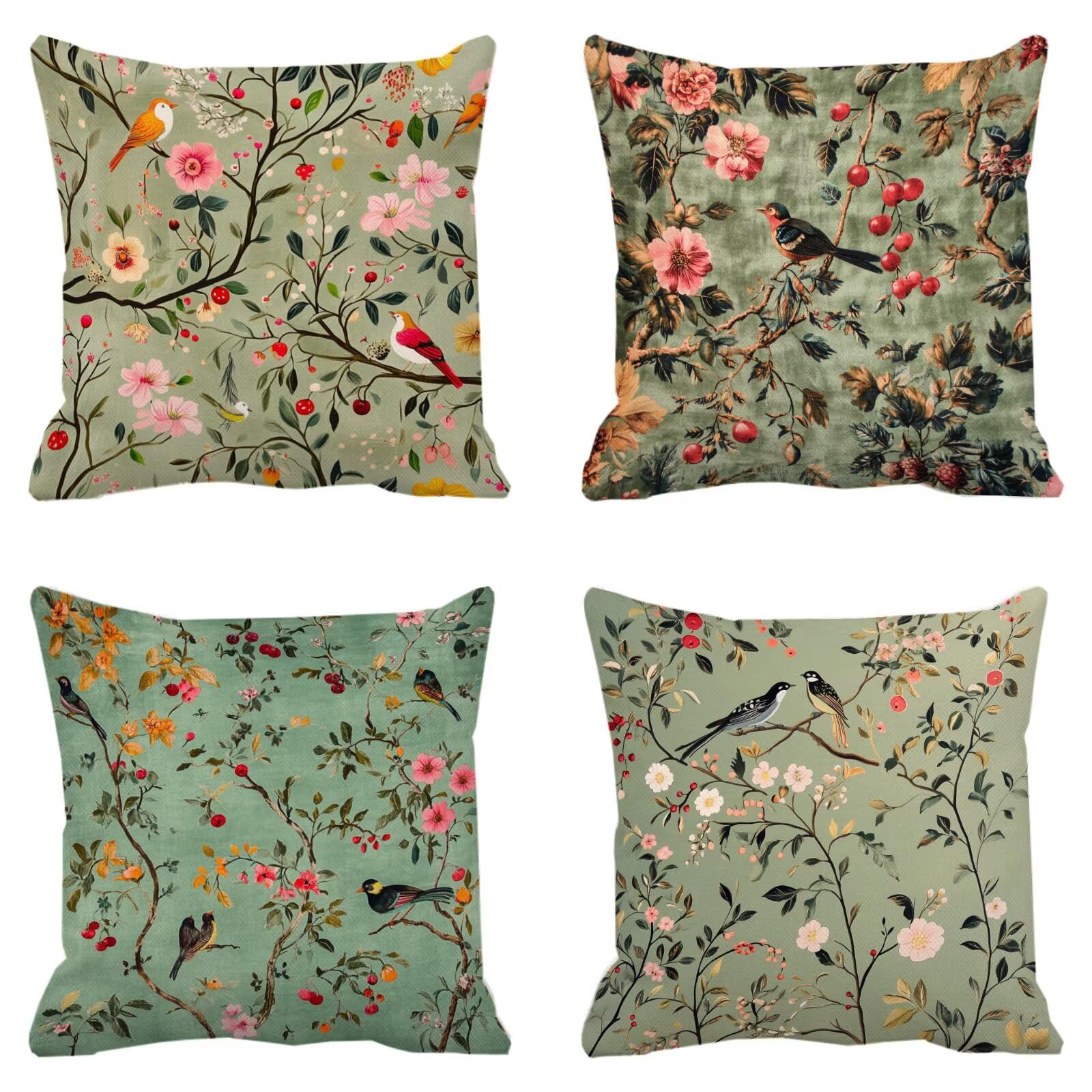 Federe Cuscini Divano 40x40cm, Federa Cuscino Senape Pianta Quadrati Copricuscini Super Morbido Copri Cuscini Per Divano, Cuscino Decorativo da Esterno Giardini, Per Soggiorno Camera Divani Sedie P355