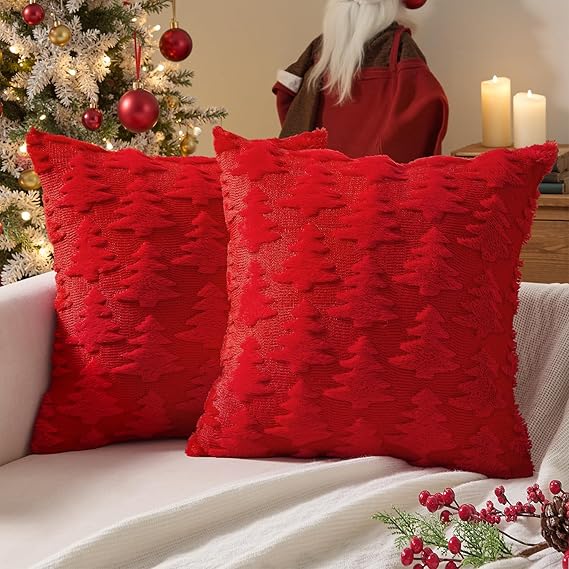 ANRODUO Confezione da 2 federe decorative in velluto a coste