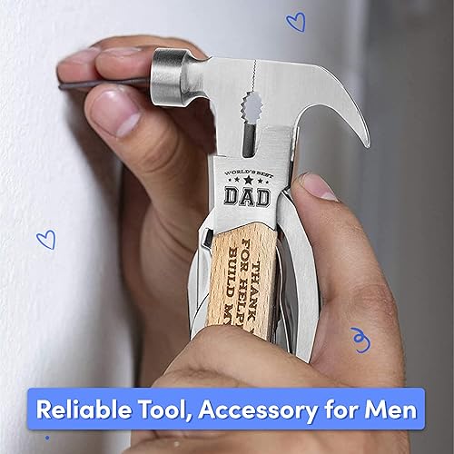 Miniatura 6 de Martillo multiherramienta  Regalos de cumpleaños de hija  Ideas de relleno de calcetines para hombre para el mejor padre del mundo  Multifuncional