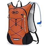Lightweight Hydration Backpack, Running Backpack with 2L Water Bladder, Hydro Water Daypack for Cycling Hiking Rave for Men Women