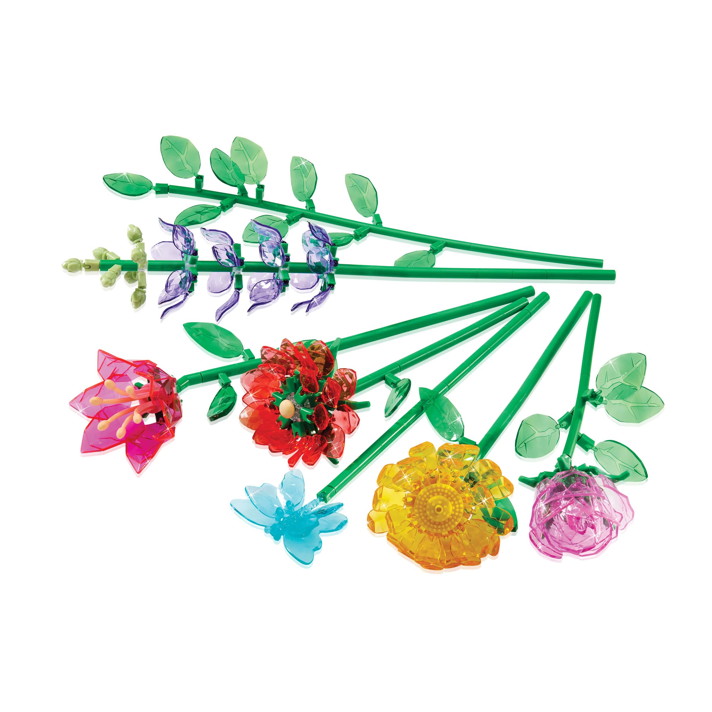 Lexibook, Bouquet di Gemme di Cristallo, Bianco/Rosa/Verde/Blu, CRSS57