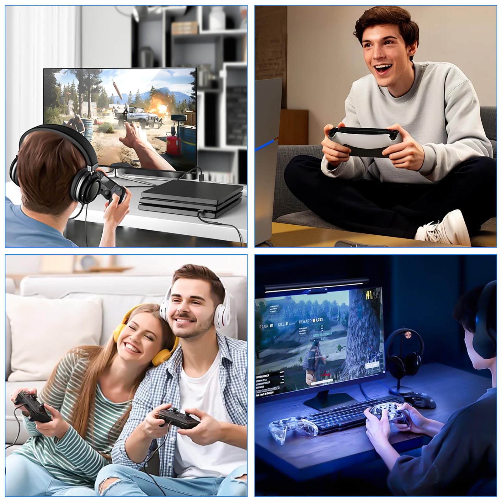 Adaptateur pour Manette GameCube compatible avec Switch, Wii U et PC, USB, 4 Ports