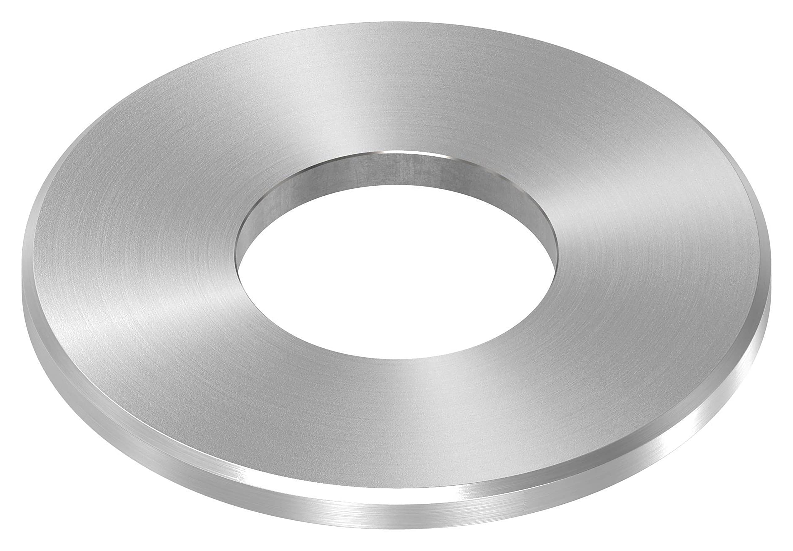STEINBACHER© | Piastra di ancoraggio in acciaio inox, Ø100x6mm, con rettifica e smussatura circolare, V2A