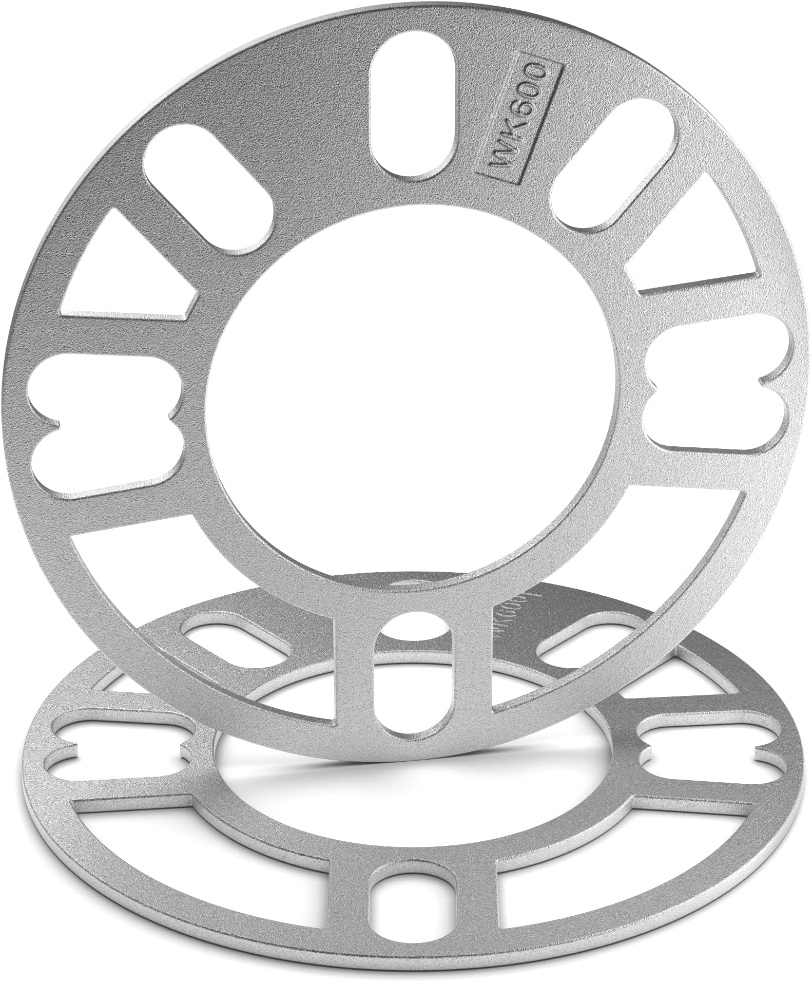 White Knight 600-2 Aluminum 4 and 5-Lug Wheel Spacer, 3mm (Pack of 2)