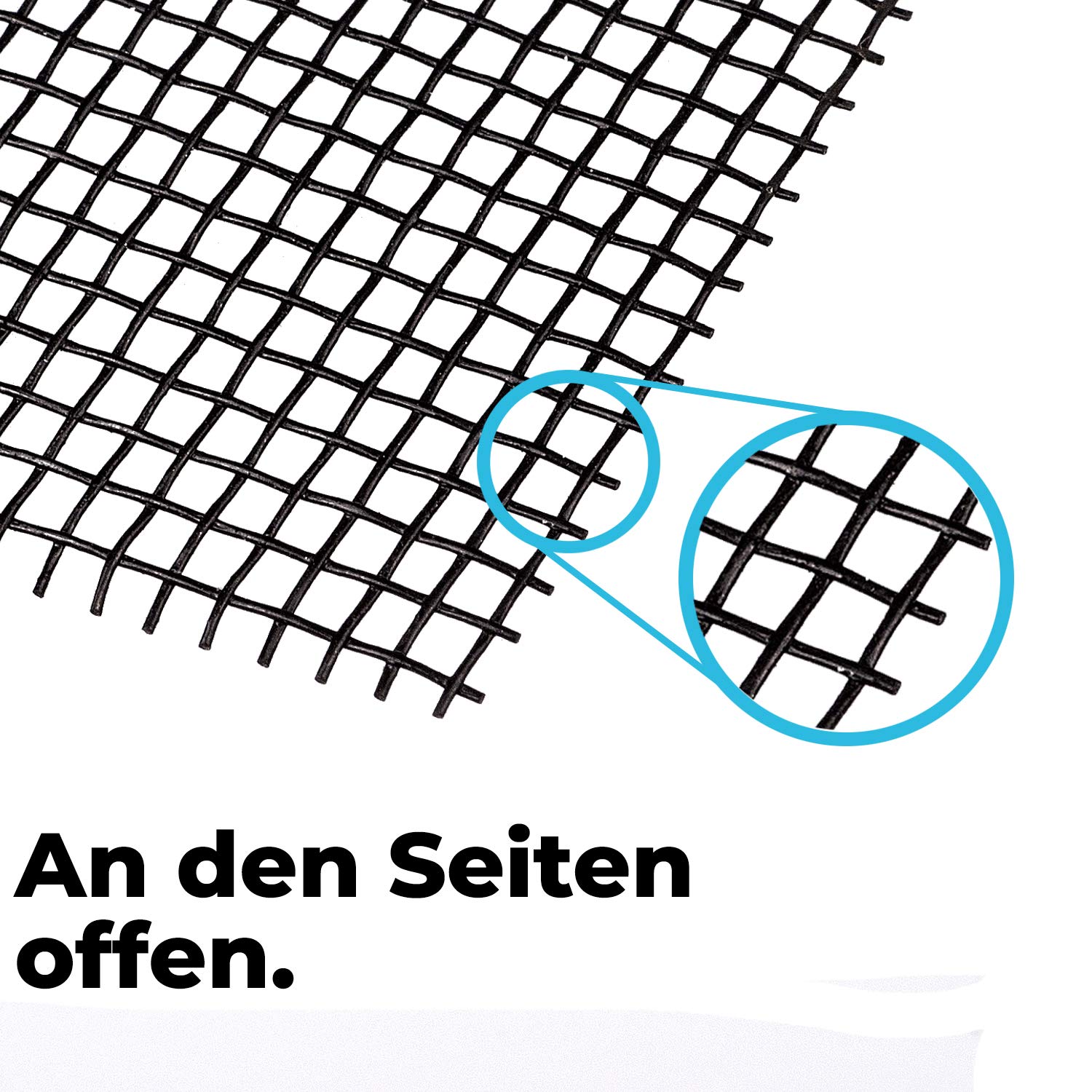 Stahlia Fliegengitter 100x1000cm SCHWARZ Fliegennetz Balkontür Fliegengitter Fenster Insektenschutz Fenstergitter Fliegengitter Tür Dachfenster Fiberglasgewebe