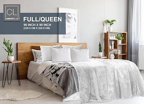 Miniatura 5 de Comfort Lab Manta de cama de franela de felpa, suave, ligera, manta de forro polar para sofá, cama y decoración del hogar, manta de cama de forro