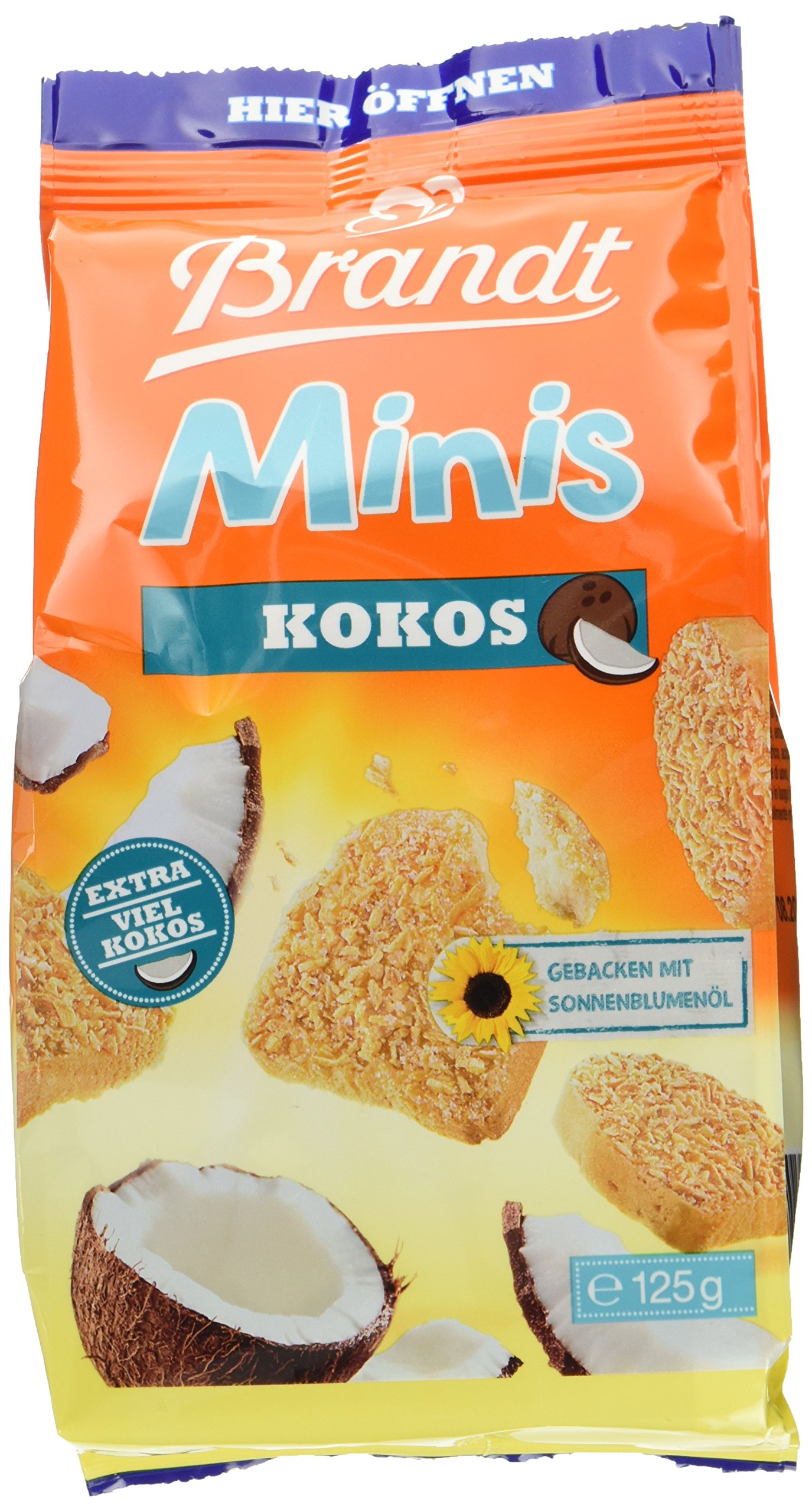 Brandt Mini Kokos-Zwieback, 12er Pack (12 x 125 g Packung)