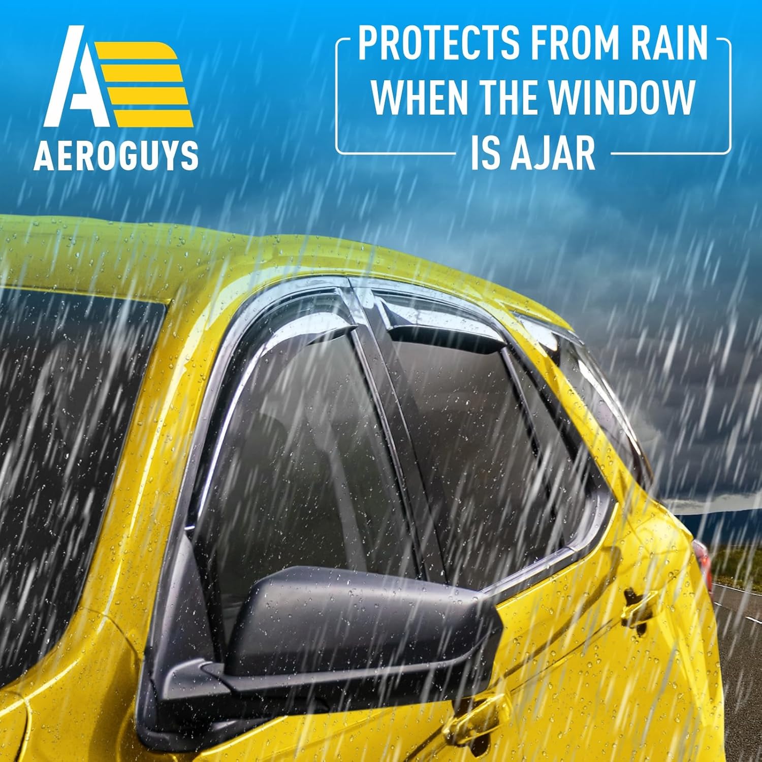 Extra Durable Window Deflectors in-Channel Window Visors Rain Guards Fit for Chevrolet (Chevy) Equinox 2018-2024, Sun Visors, Wind Vent for Shades, Exterior Car Accessories - 4pcs. AG0008