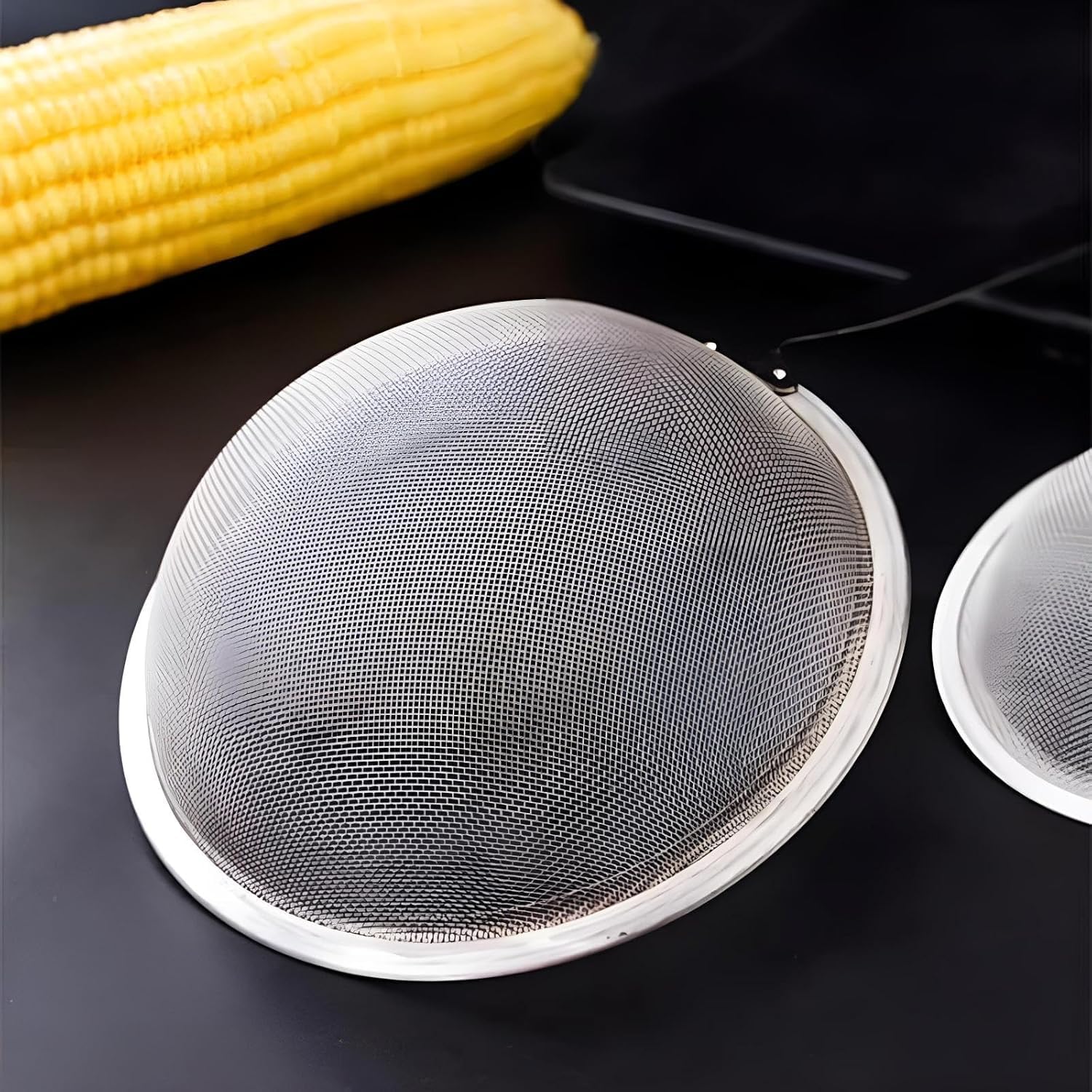 5 Stück Küchensieb Feines Netz, Edelstahl Mehlsieb Siebe, 5 Größen Sieb Küche Metall Sieb Edelstahl Zum Abtropfen Und Spülen, 8/10.5/13.5/16/18cm