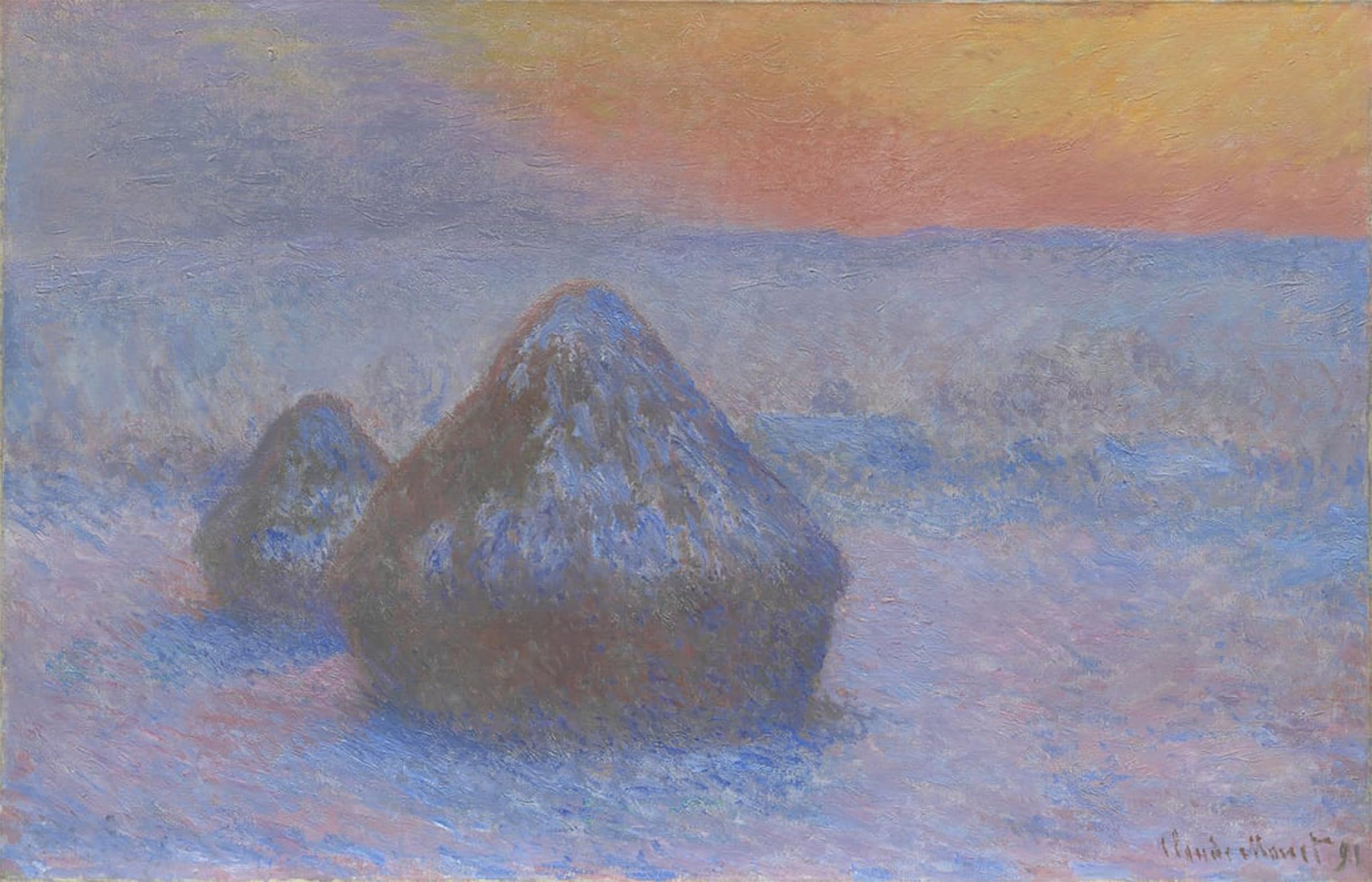 Tableaux graffiti art mural Monet pour transformer un mur blanc vide - 5
