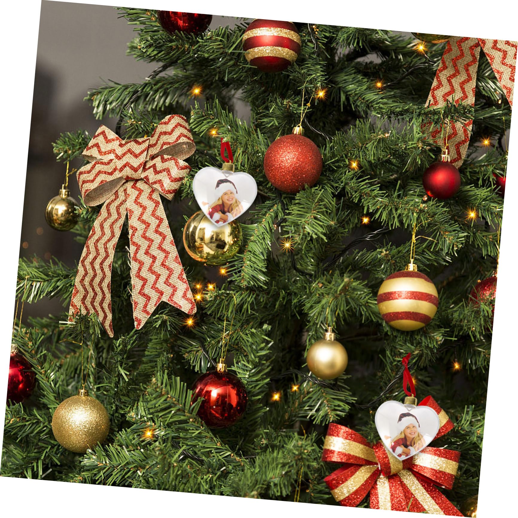 Vaguelly Decorazioni da Appendere per Festa in Plastica Bianca 6 Pezzi, Cornici per Foto Fai-da-te Eleganti e Pendenti Decorativi per Atmosfera Accogliente