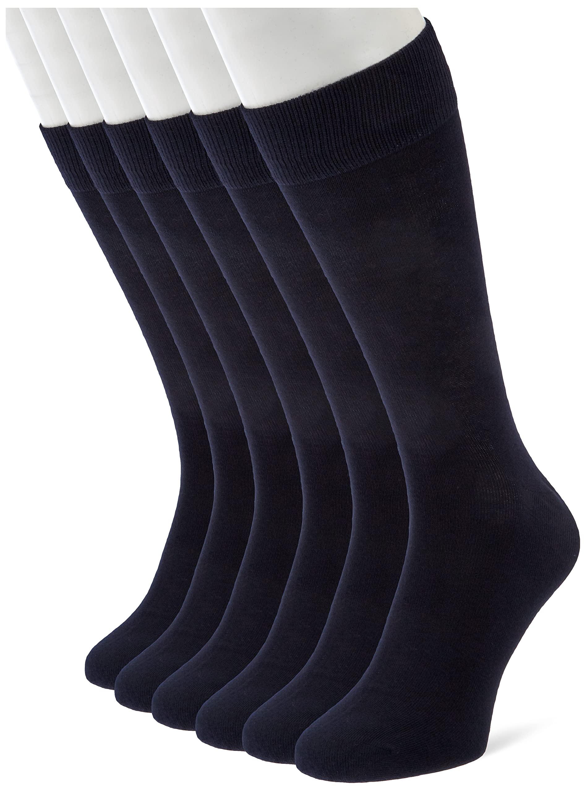 GANT Men's Soft Cotton Socks 6-Pack, Marine, 40/42