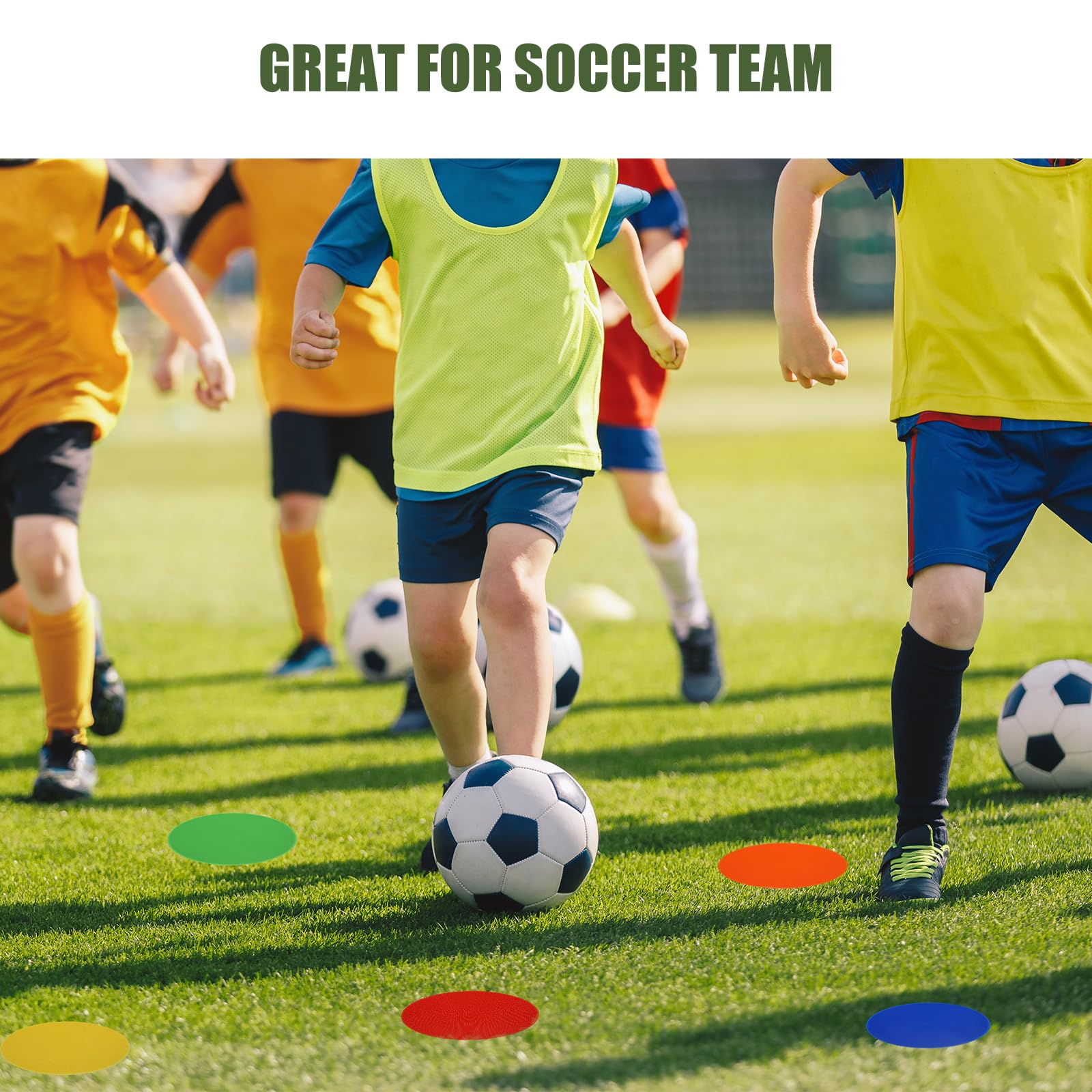 PATIKIL 30pcs 9 Pouce pour Football Football Vitesse Agile Entraînement