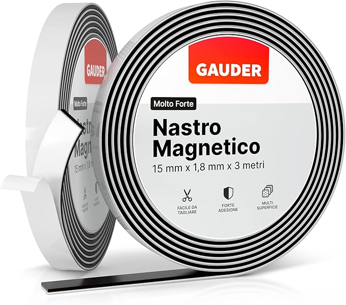 Nastro Metallico Autoadesivo GAUDER - 3m X 35mm Per Magnetì E Figure Tonies - Foto 8