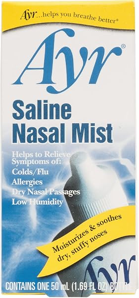 Ayr Saline Nasal Mist for Moisturizing Relief