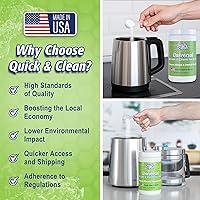 Vista 5 de Quick & Clean Universal Descaler - 2lbs - Made in the USA - Granule Descaling Powder for Distilling Machines & More - Removes Mineral & Limescale