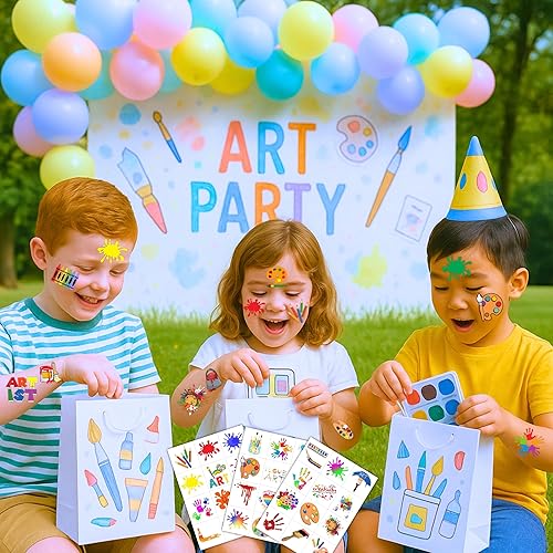 Miniatura 5 de 96 tatuajes temporales precortados para niños, divertidos recuerdos de fiesta, decoraciones de cumpleaños, calcomanías para niñas y niños,