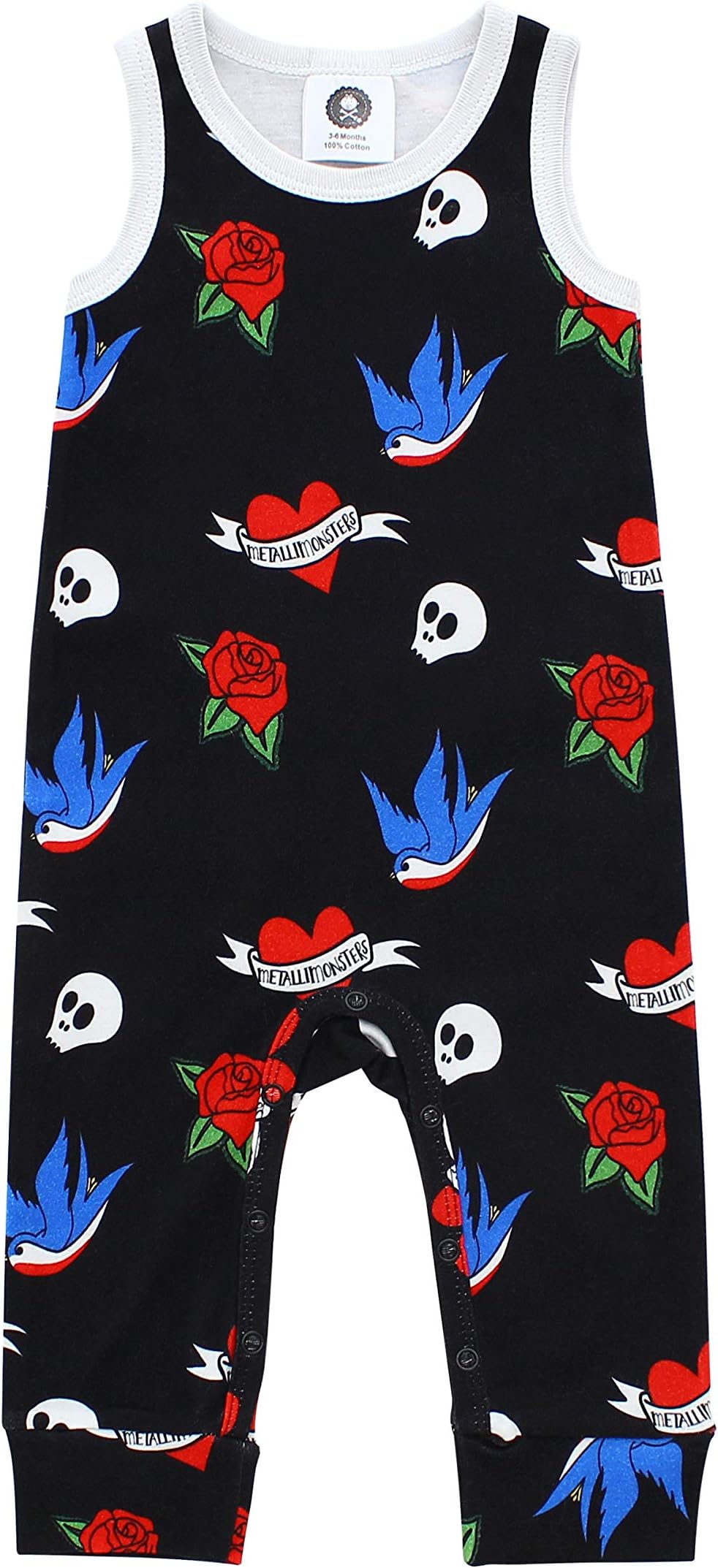 Metallimonsters Tattoo Flash baby romper