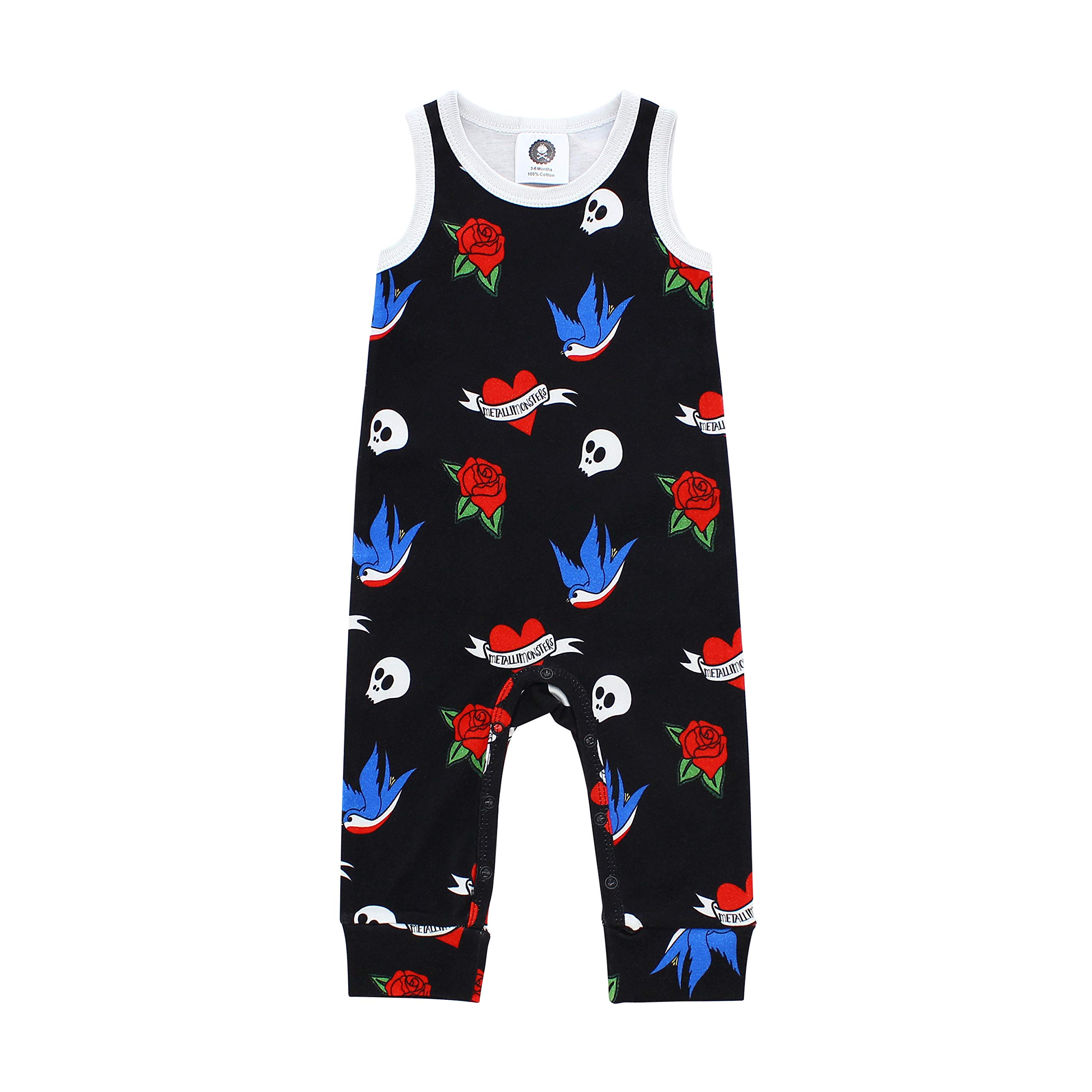 Metallimonsters Tattoo Flash baby romper
