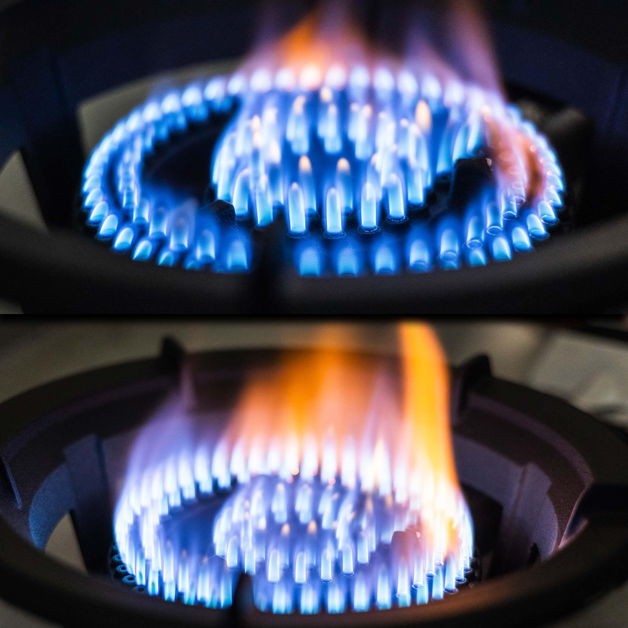 Hornillo de gas turístico con encendido PIEZO de 8,5 kW, para botellas de 11 kg