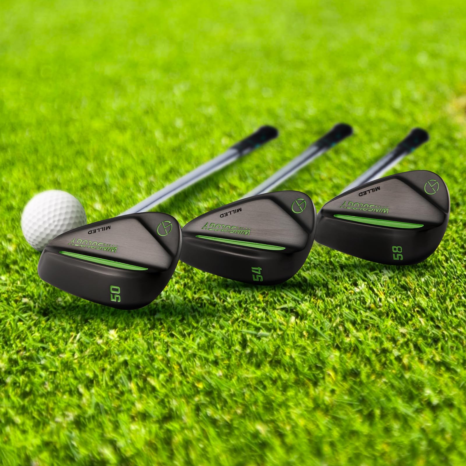 Golf Sand Wedges Set, 50/54/58 Grad Keile Golfschläger für Damen und Herren, Pitchingkeile für rechte Hand, Golf Geschenk